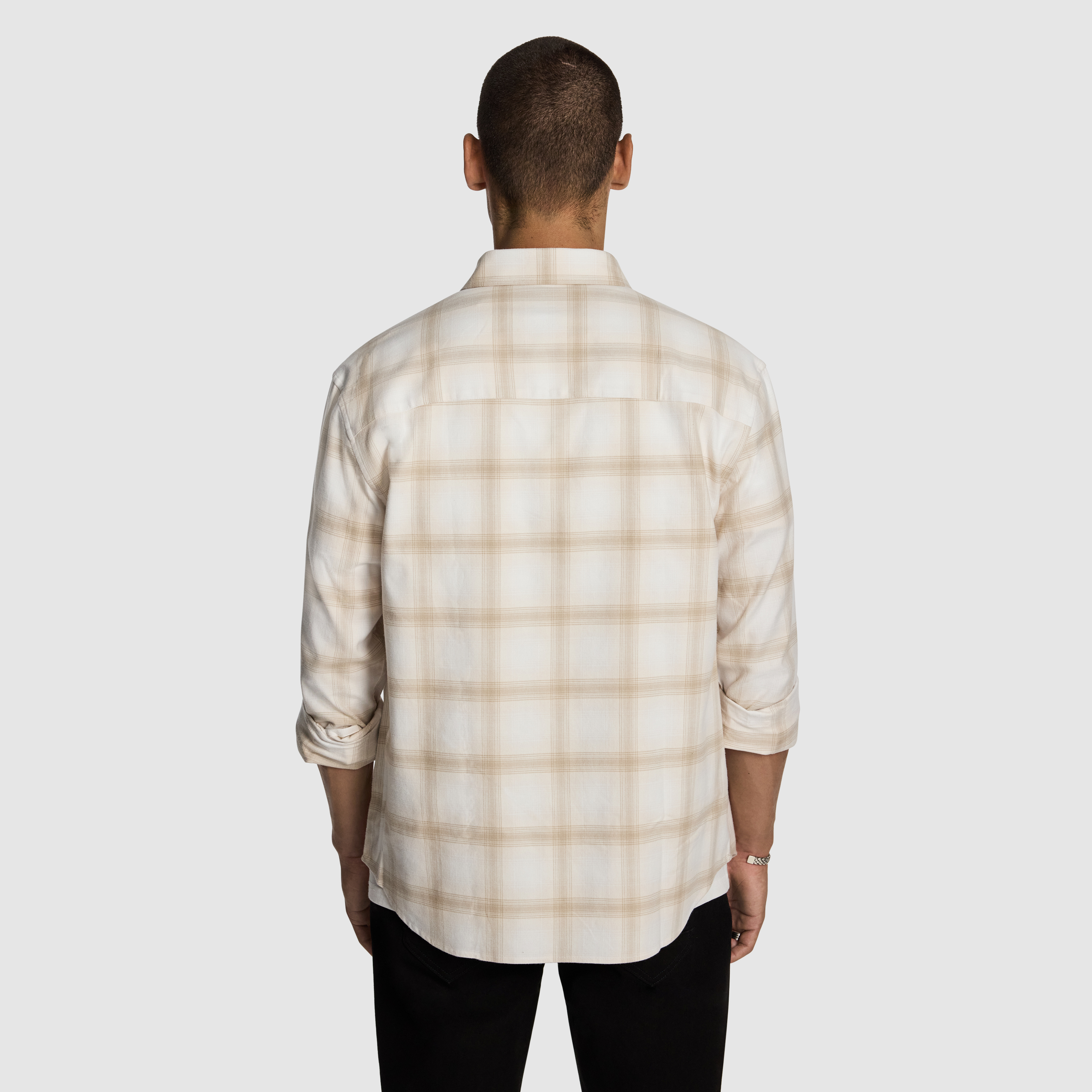 Natural Wade Check Relaxed Shirt