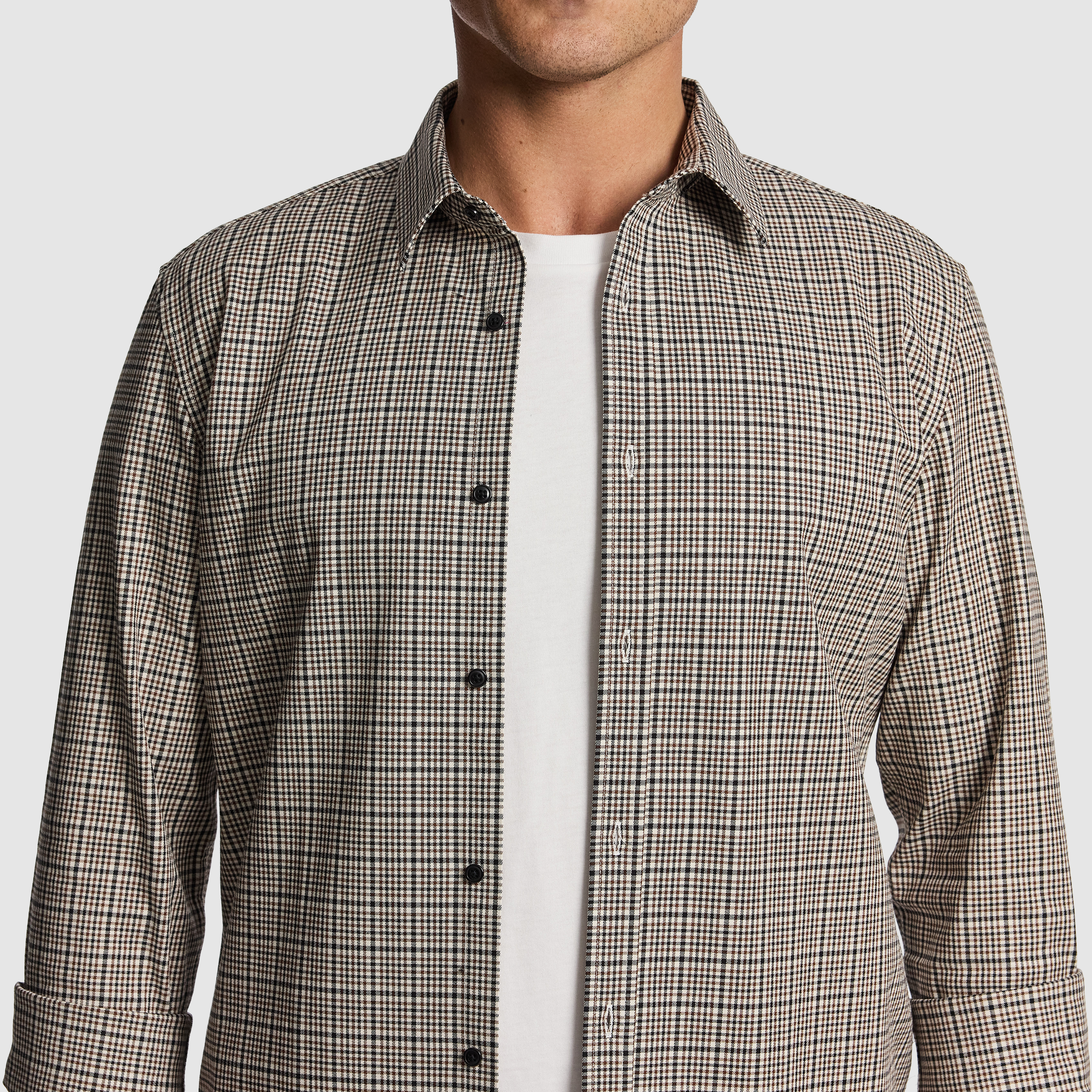 Brown Tate Check Shirt