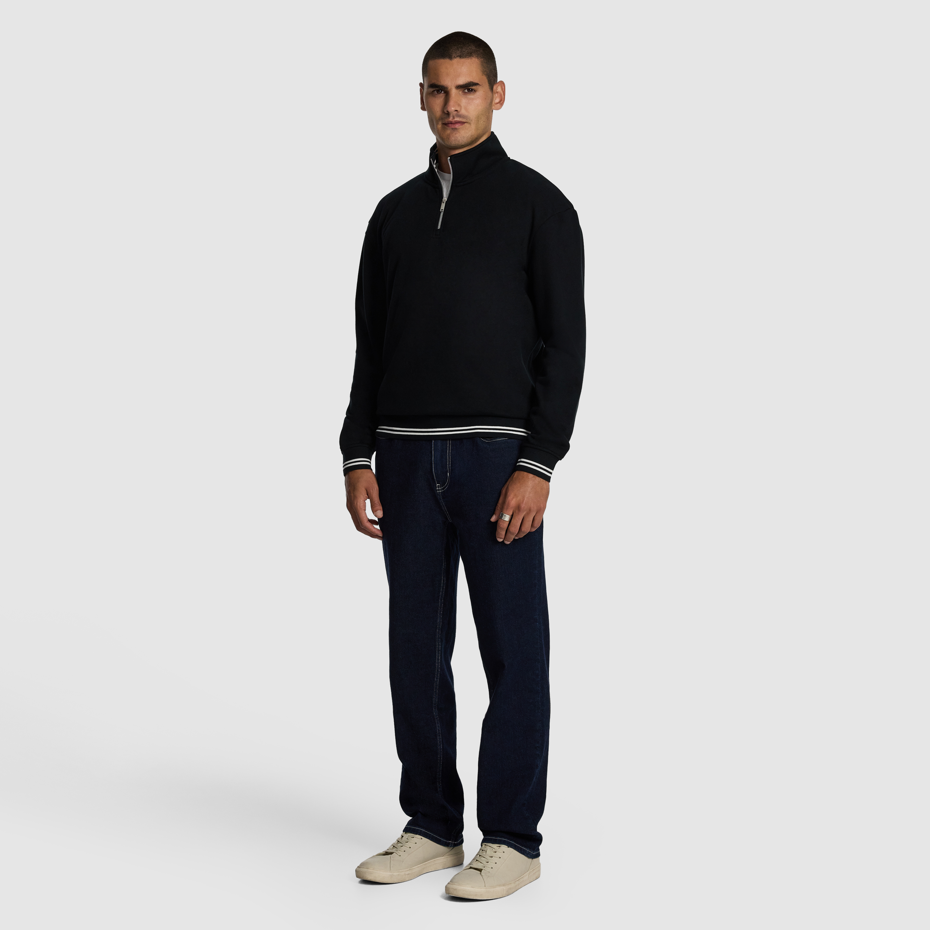 Black Jett 1/4 Zip Sweatshirt