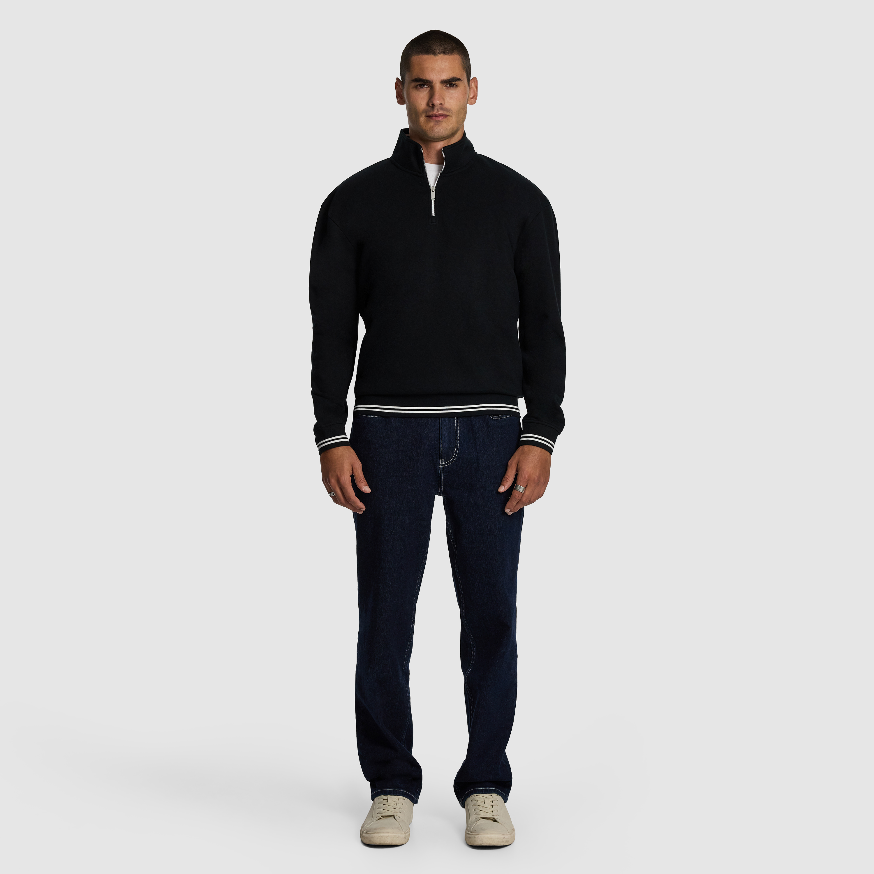Black Jett 1/4 Zip Sweatshirt