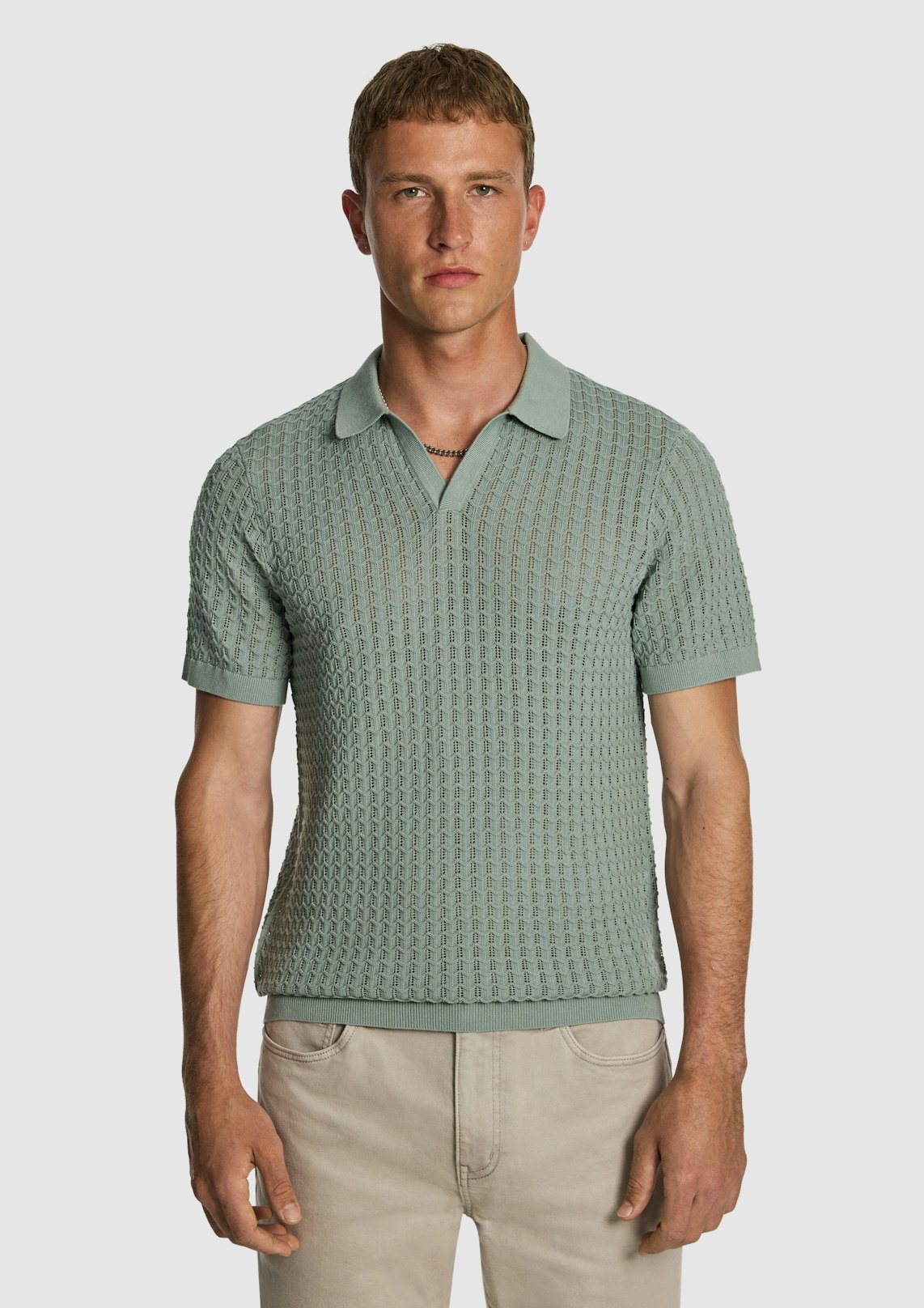 Ned Knitted Polo Shirt