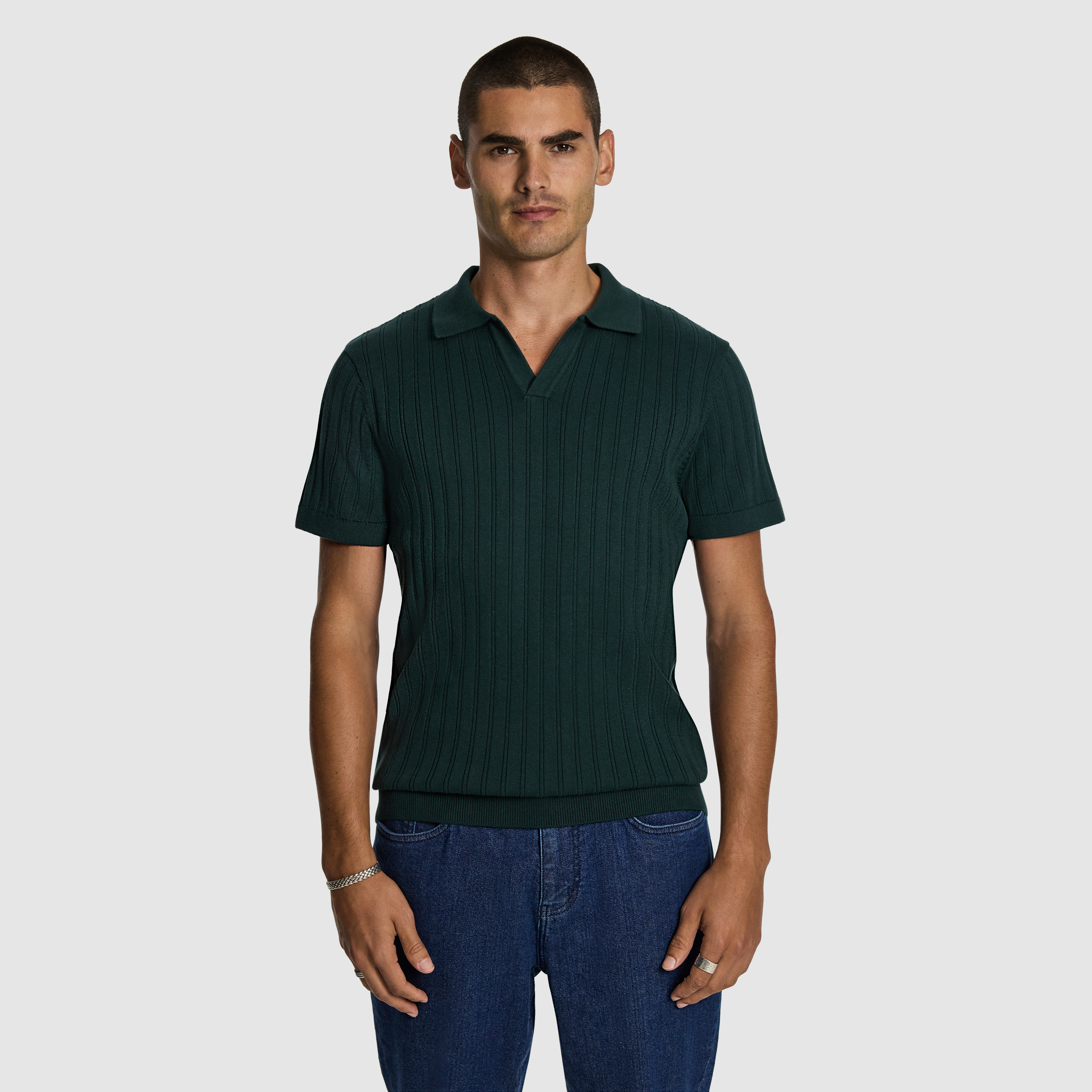 Notts Knitted Polo Shirt