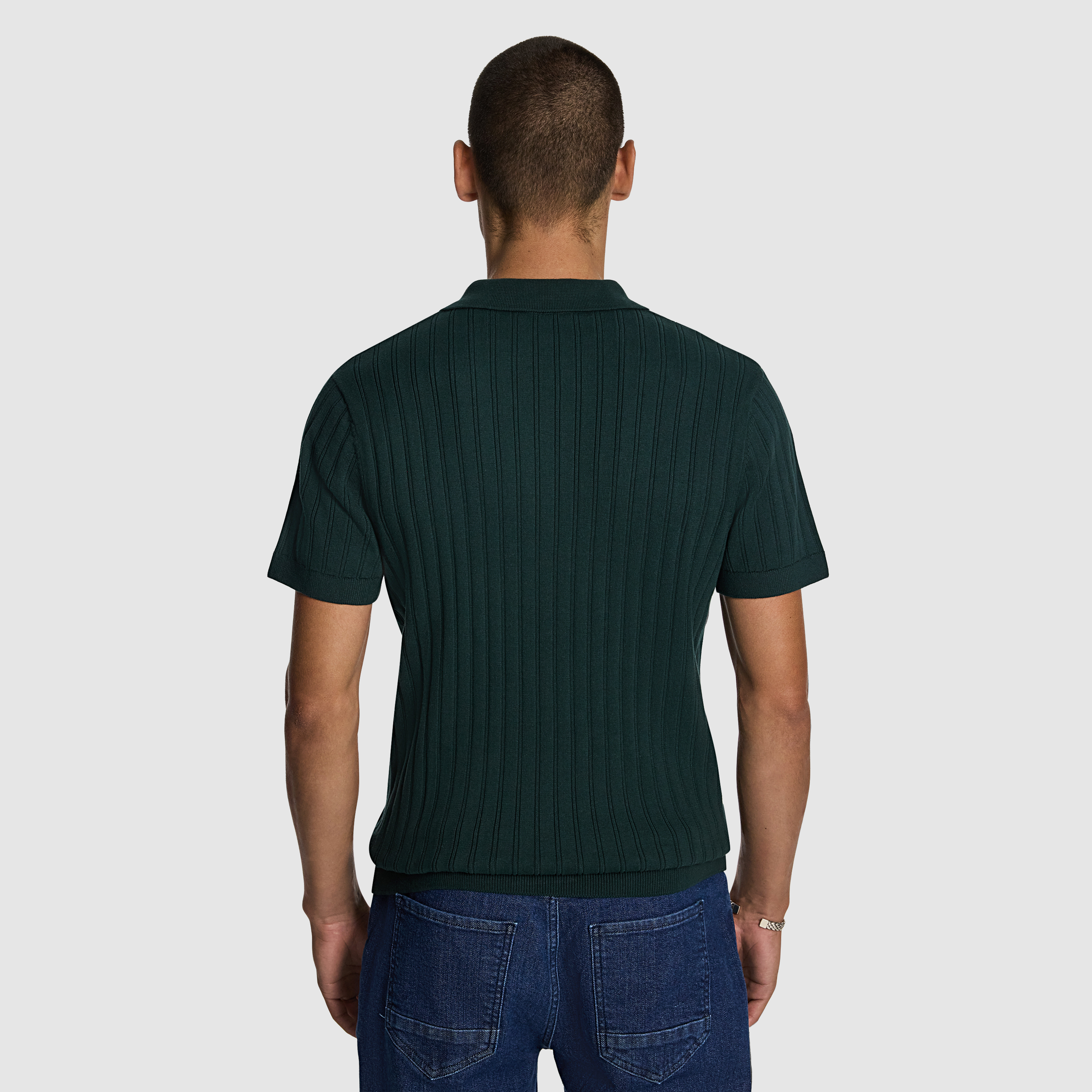 Forest Notts Knitted Polo Shirt