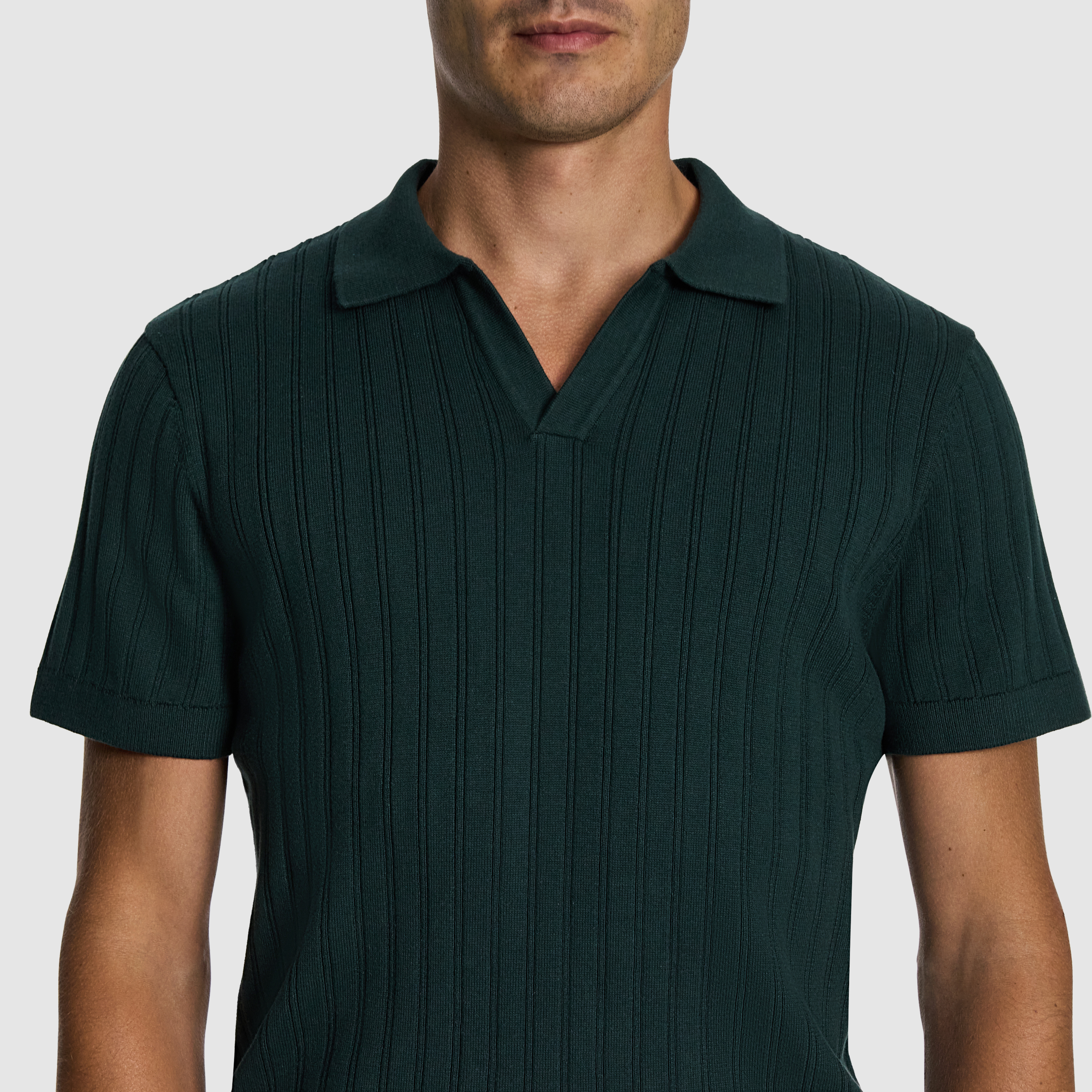 Forest Notts Knitted Polo Shirt