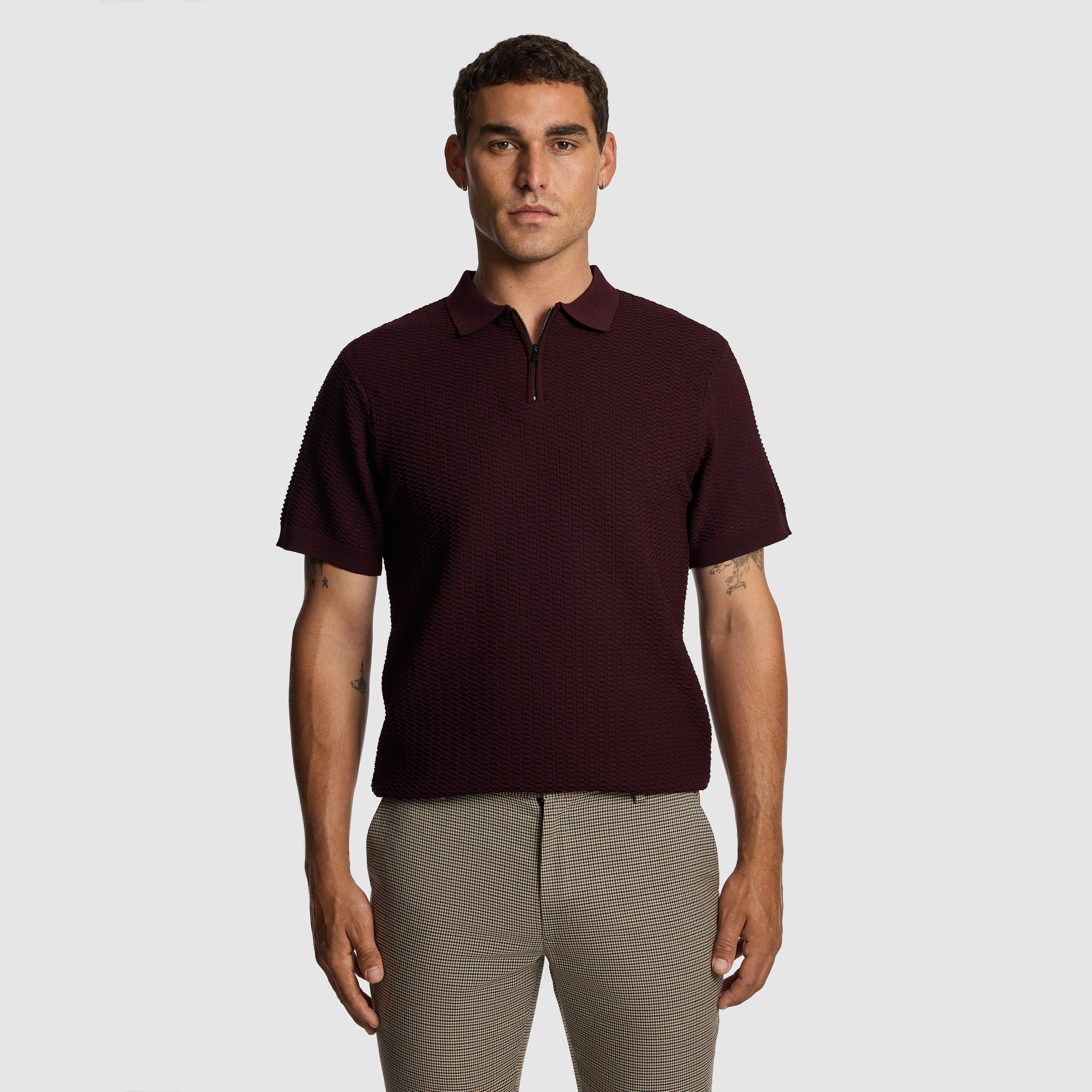Wesley Knitted Polo Shirt
