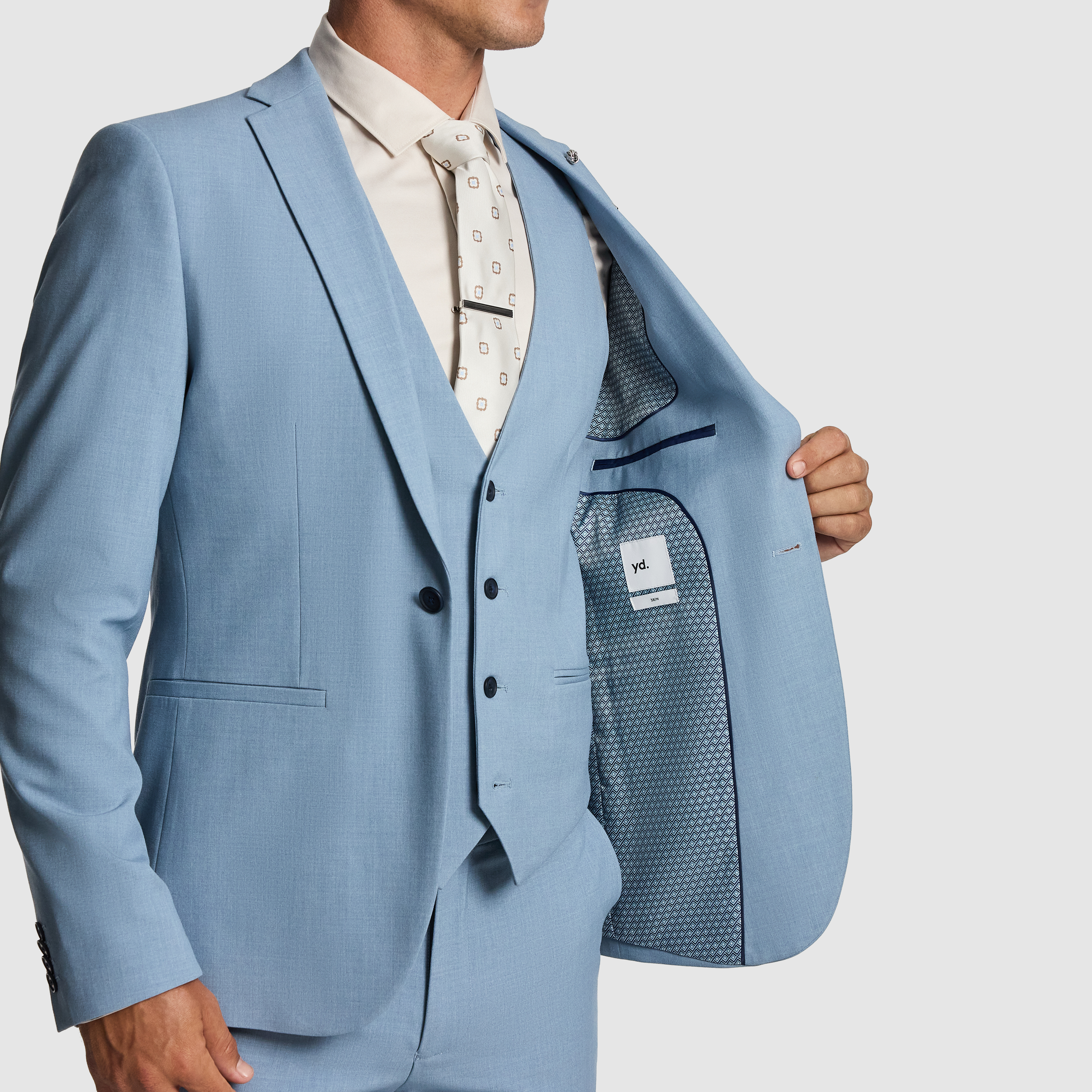 Light Blue Ignacio Skinny Suit Jacket