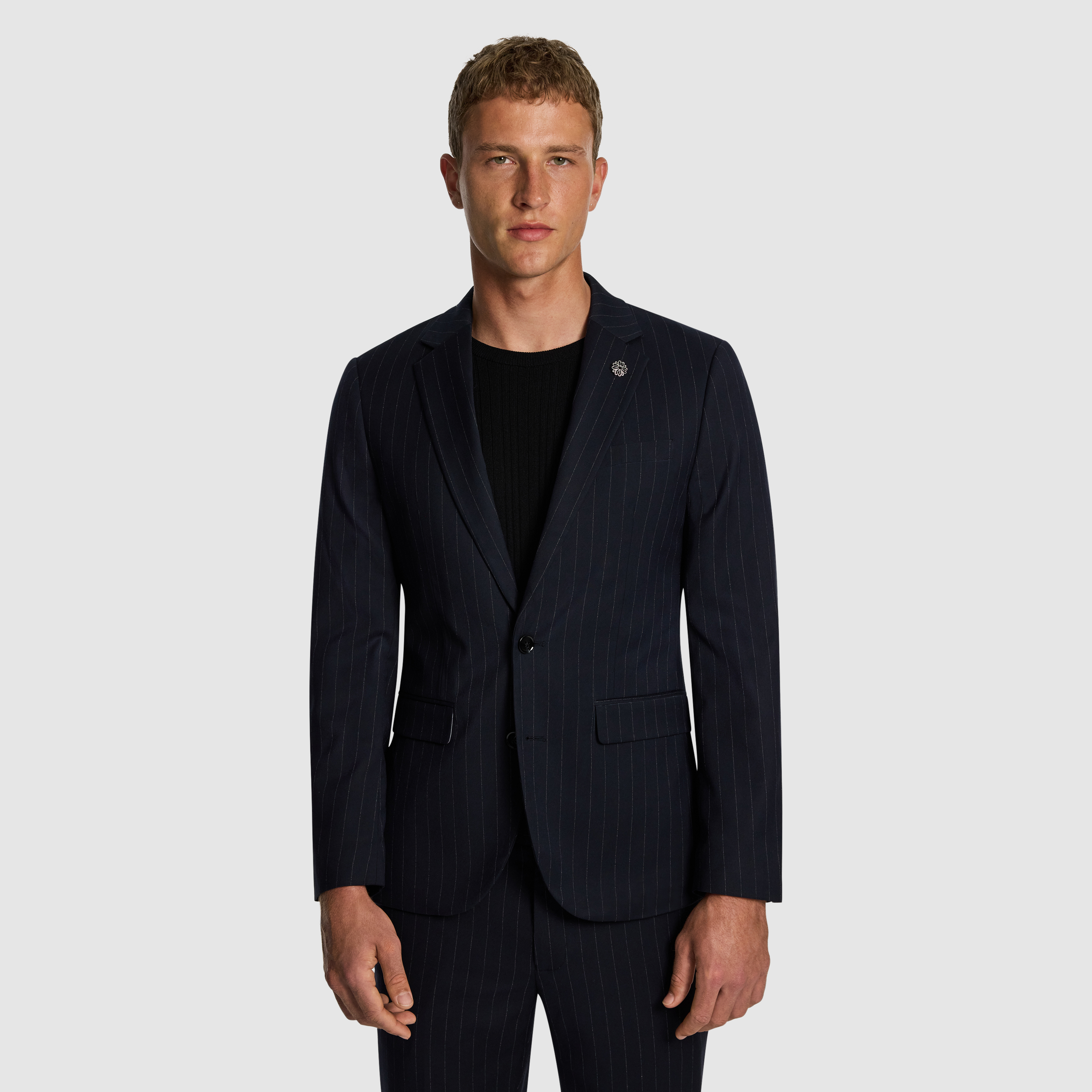 Lorenzo Slim Suit Pinstripe Jacket