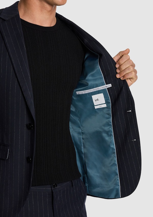 Lorenzo Slim Suit Pinstripe Jacket