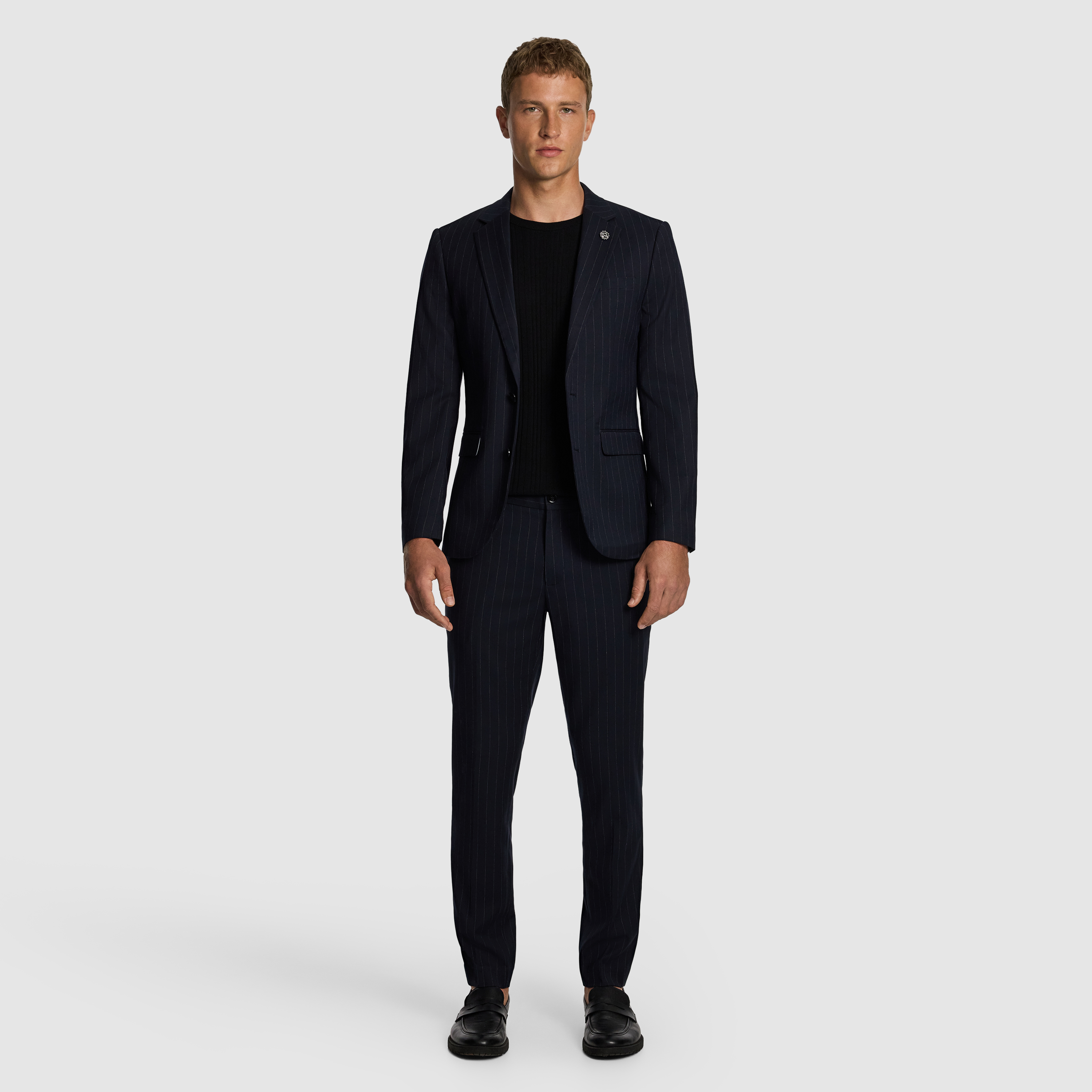 Lorenzo Slim Suit Pinstripe Jacket
