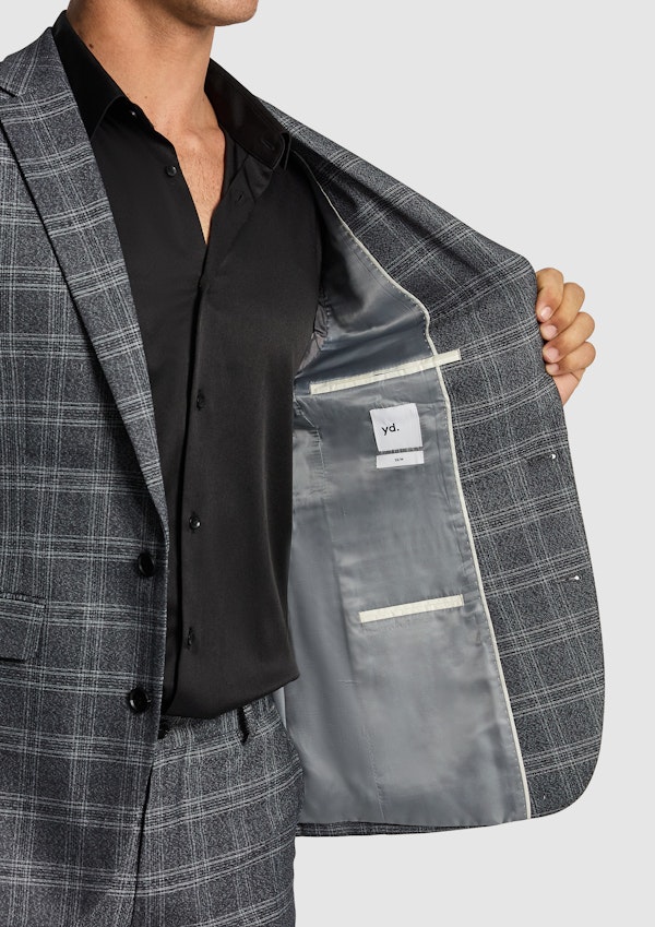Cassius Slim Fit Check Suit Jacket