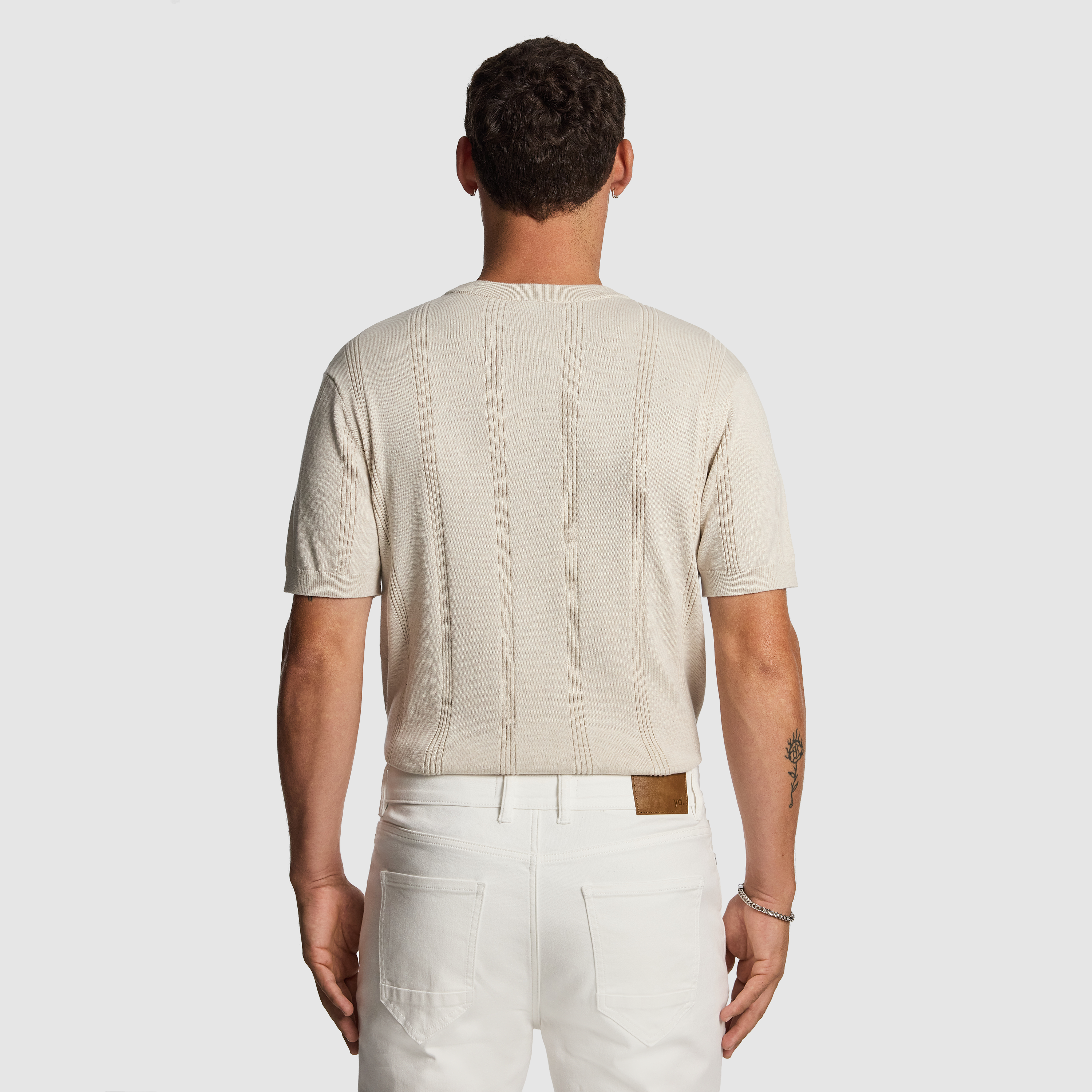 Natural Tony Knitted Tee