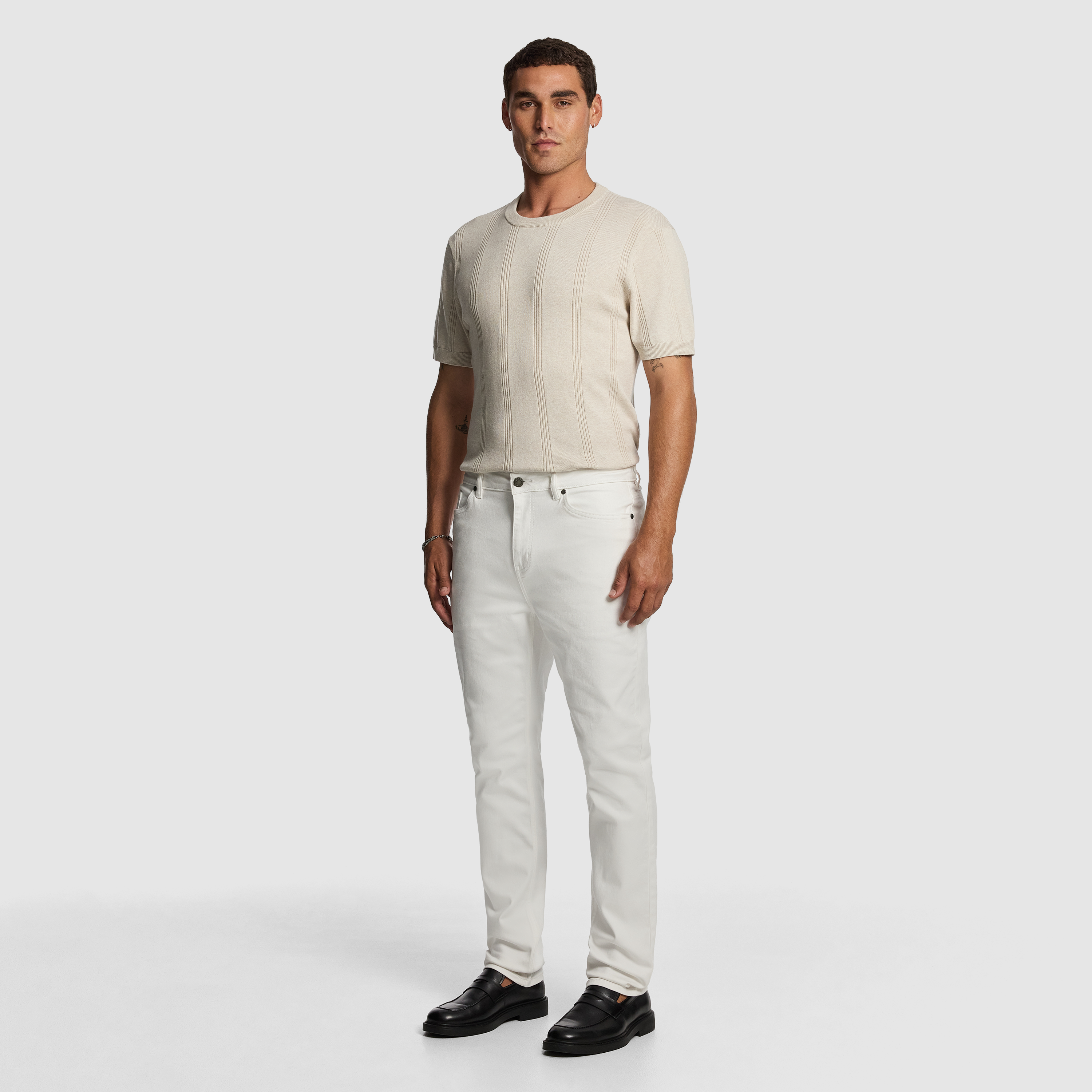 Natural Tony Knitted Tee