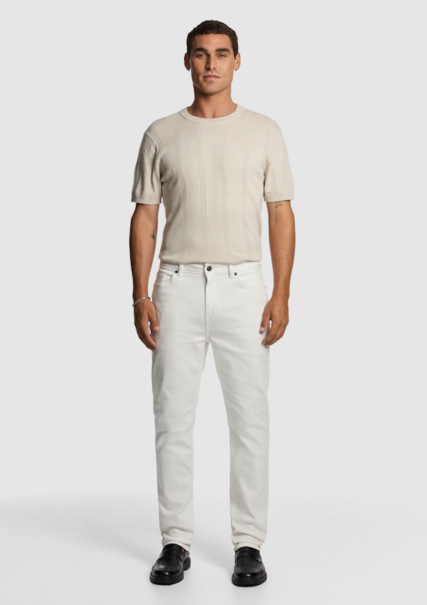Natural Tony Knitted Tee