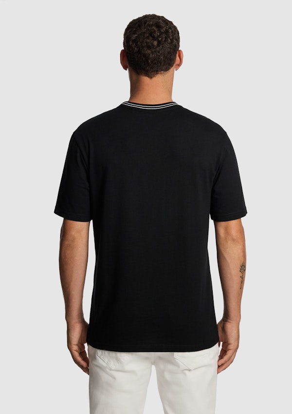 Black Elio Relaxed Tee