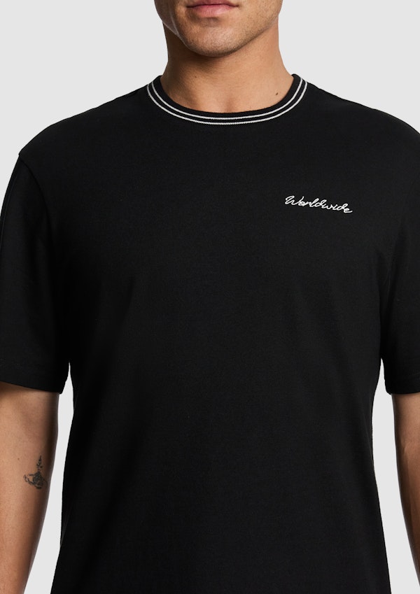 Black Elio Relaxed Tee
