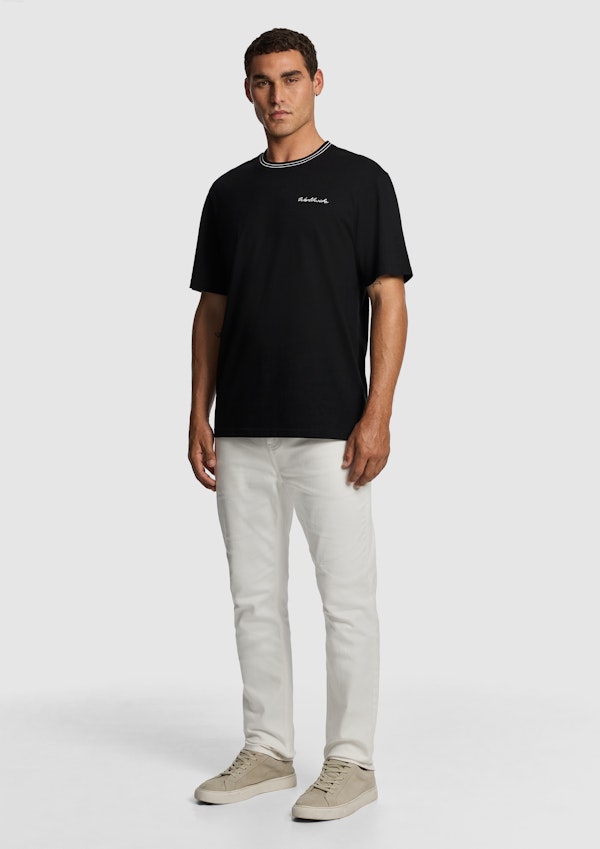 Black Elio Relaxed Tee