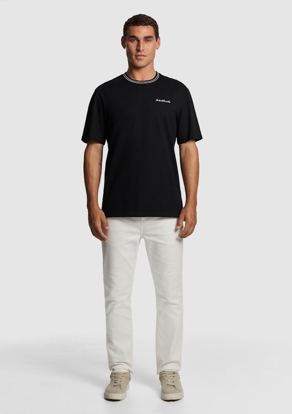 Black Elio Relaxed Tee