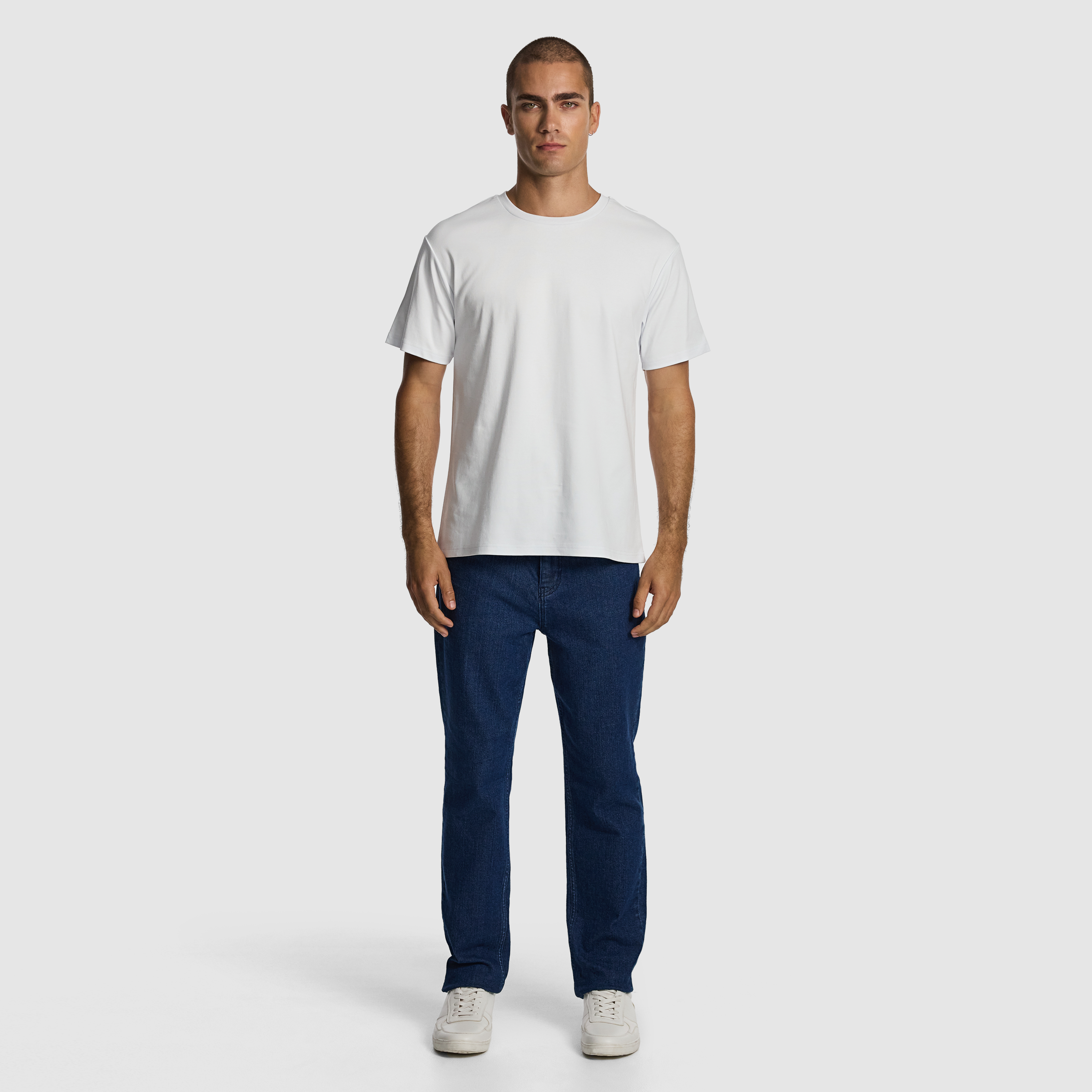 White Zion Relaxed Mercerised Cotton Tee