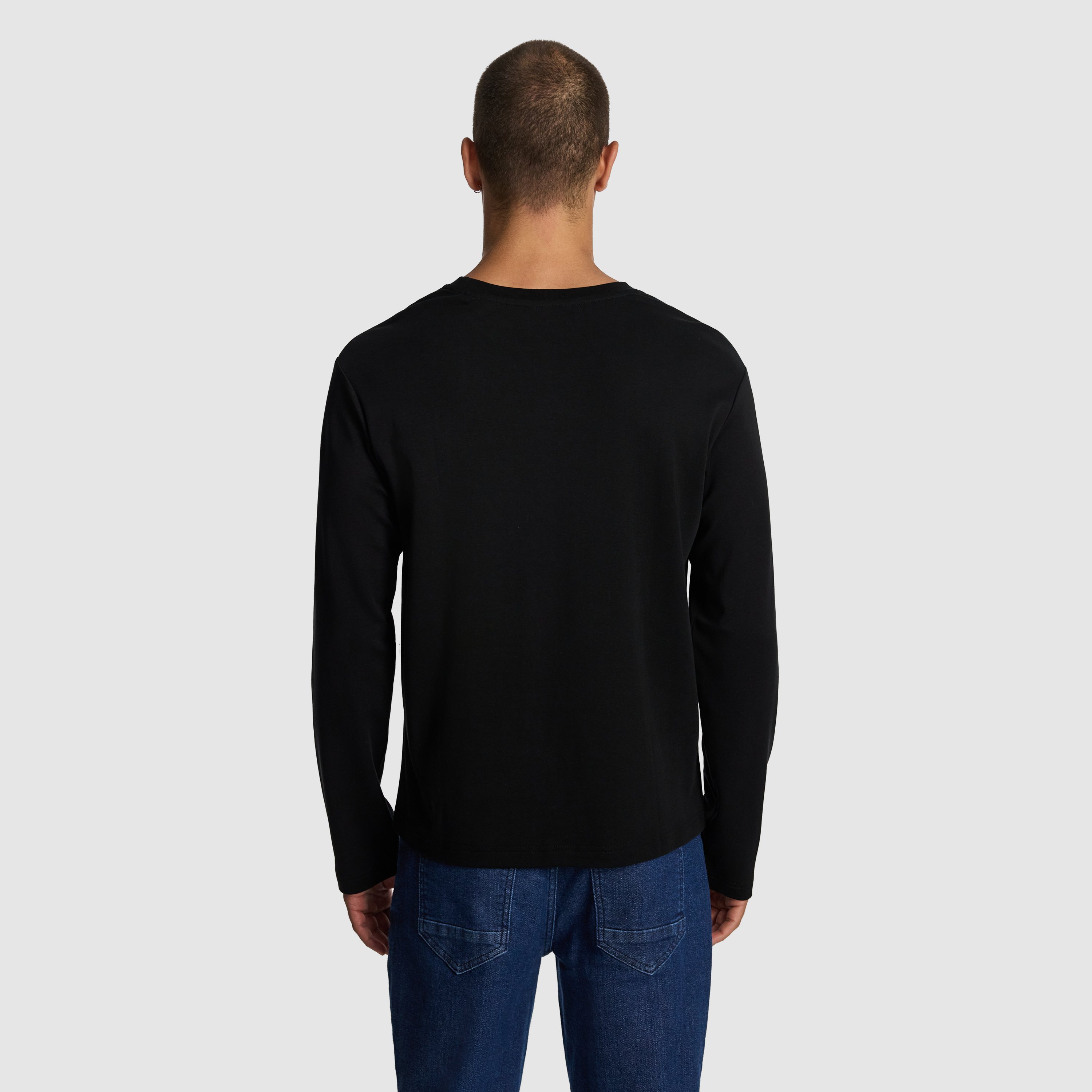 Zander Long Sleeve Mercerised Cotton Tee