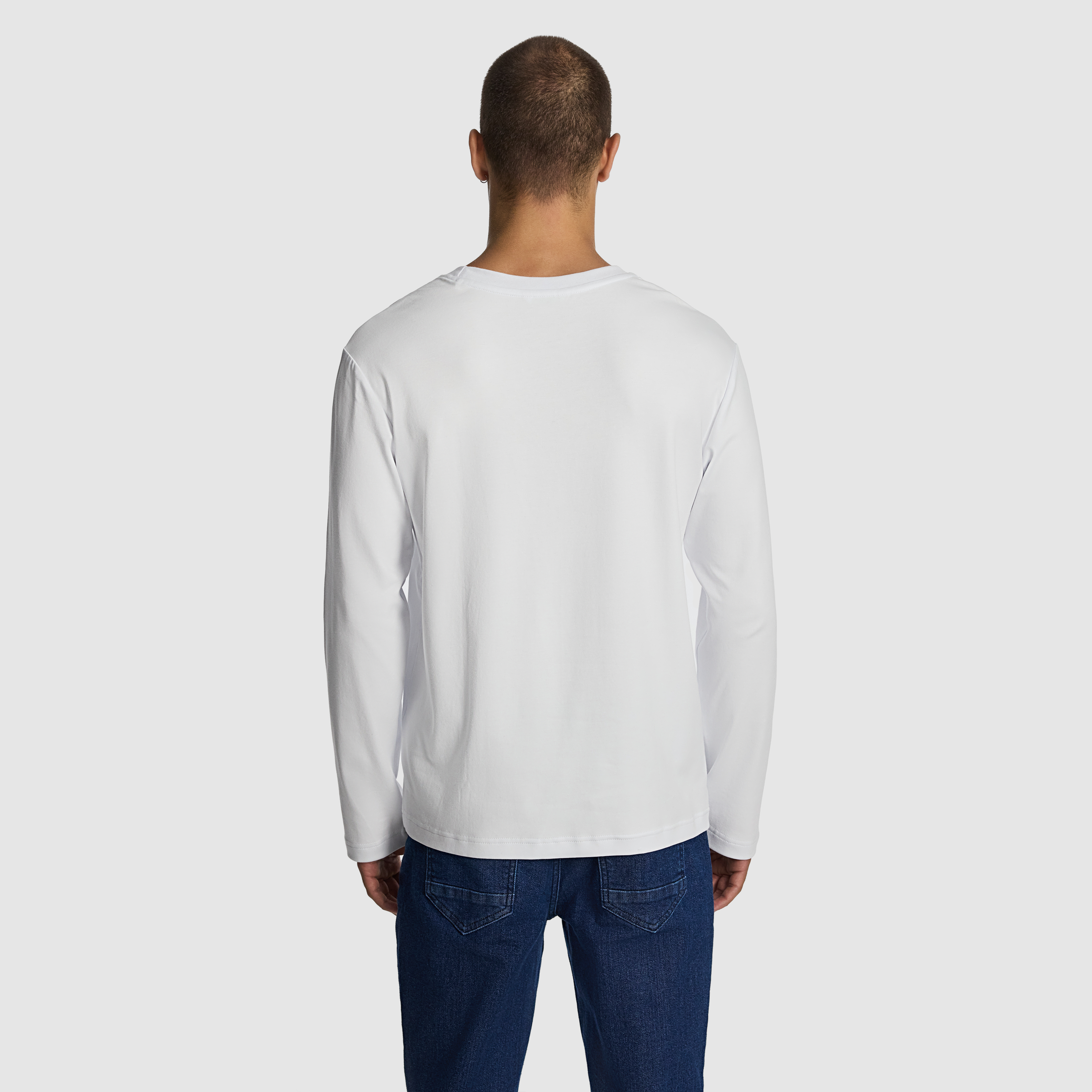 Zander Long Sleeve Mercerised Cotton Tee