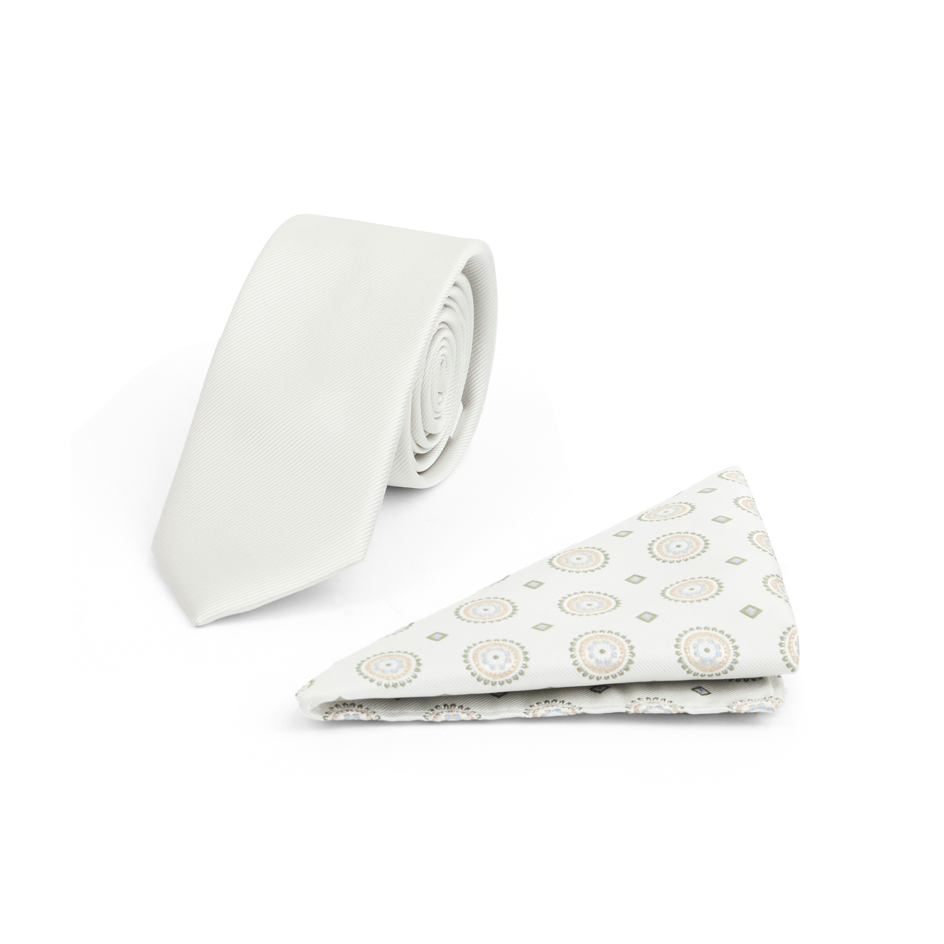 Bari Tie And Pocket Square Set