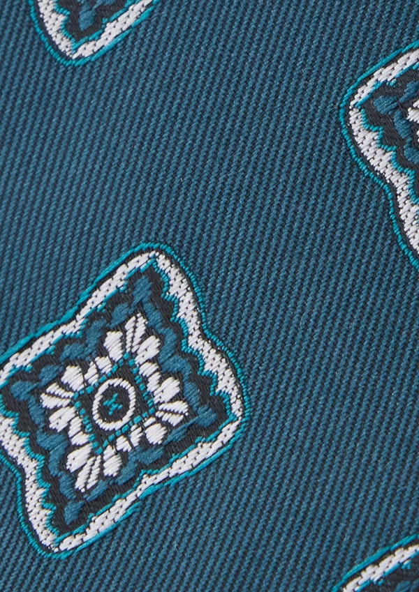 Navy Atrani Geo 6.5 Cm Tie