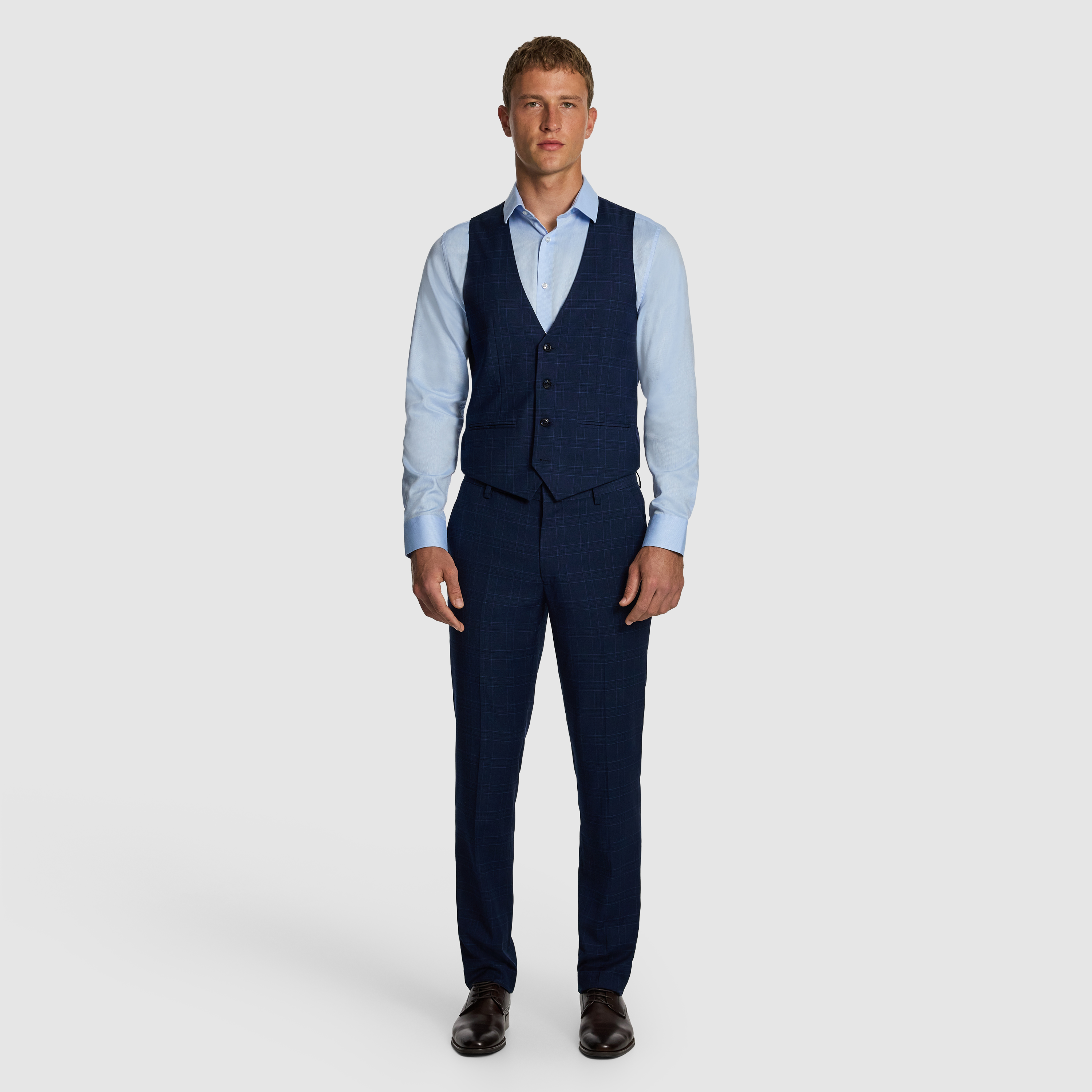 Navy Bernardo Waistcoat