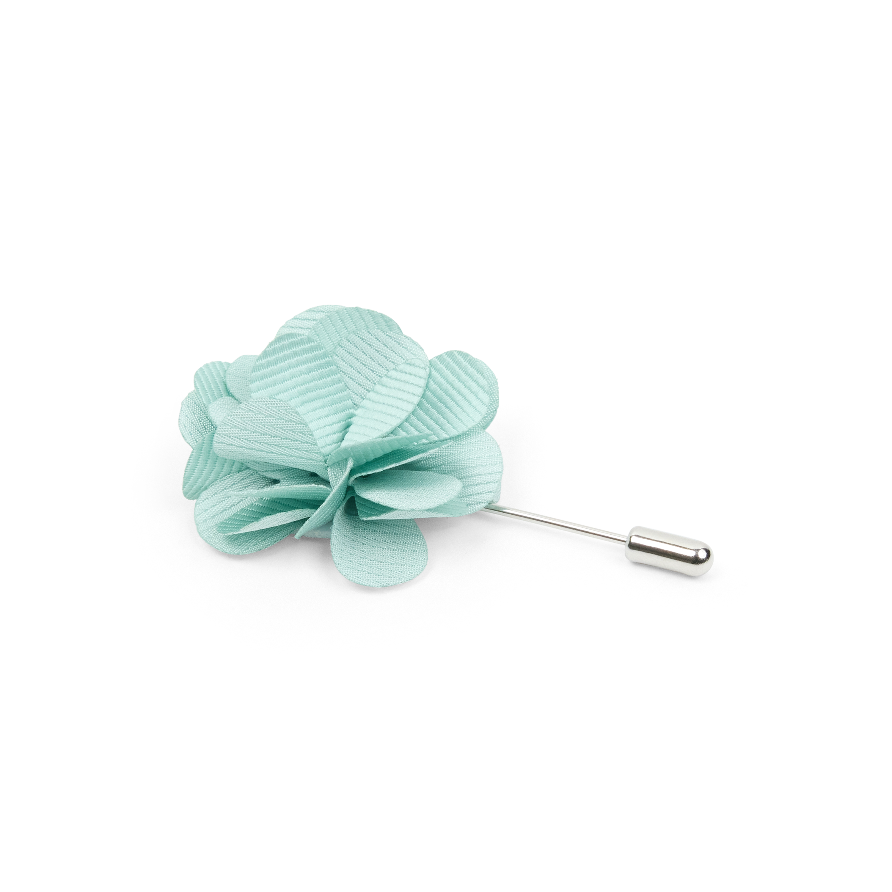 Mint Floral Lapel Pin