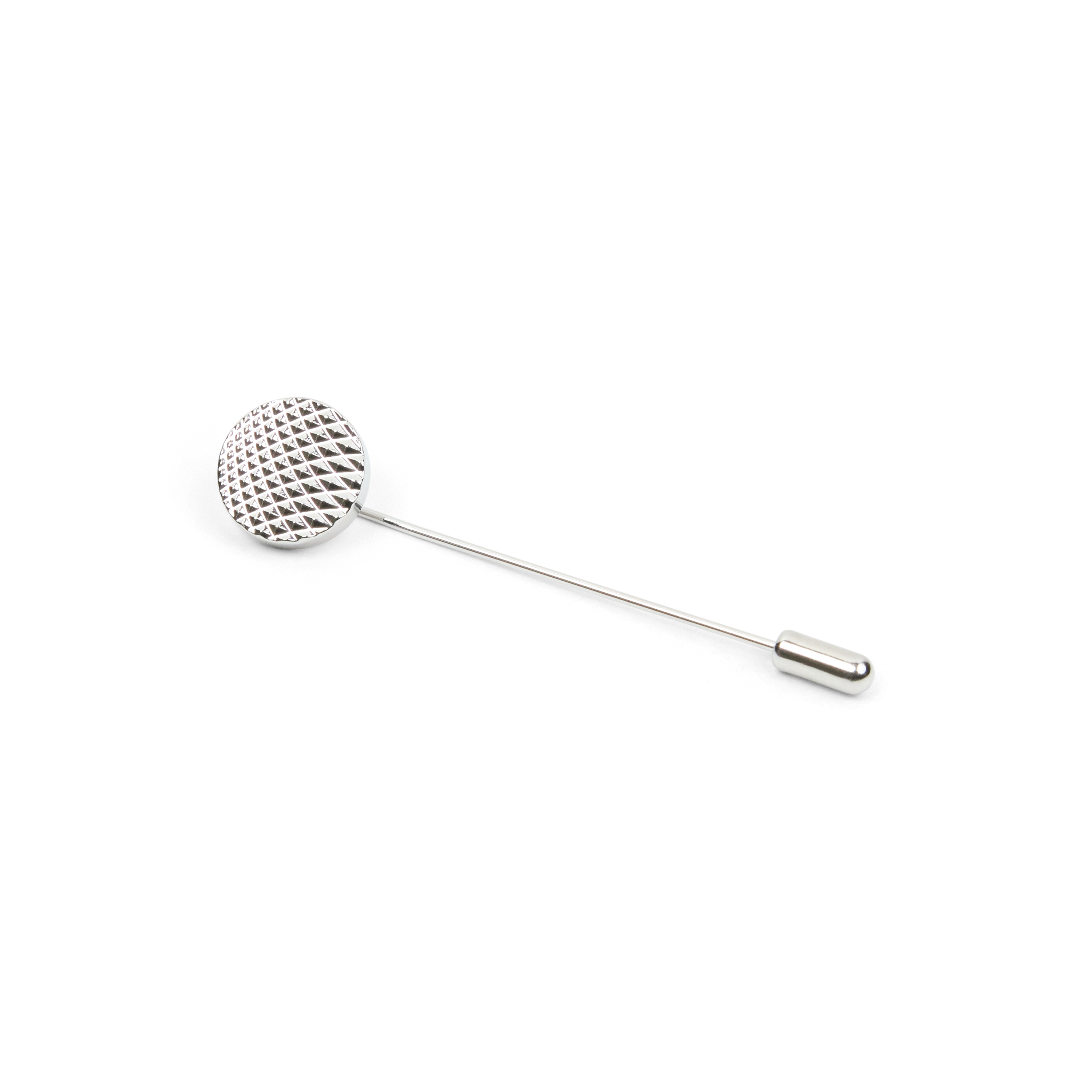 Textured Circle Lapel Pin