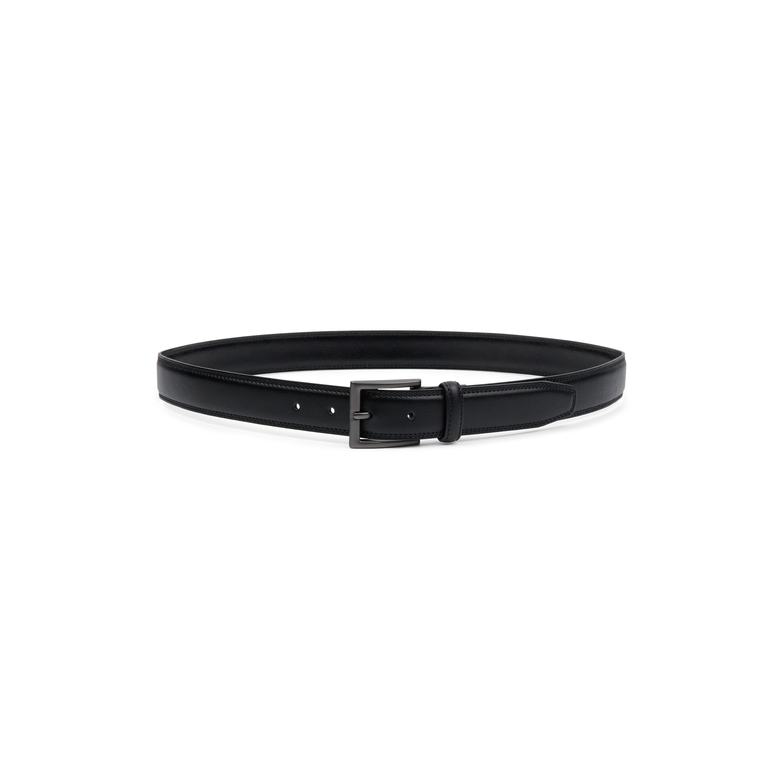 Black Nicko Leather Belt