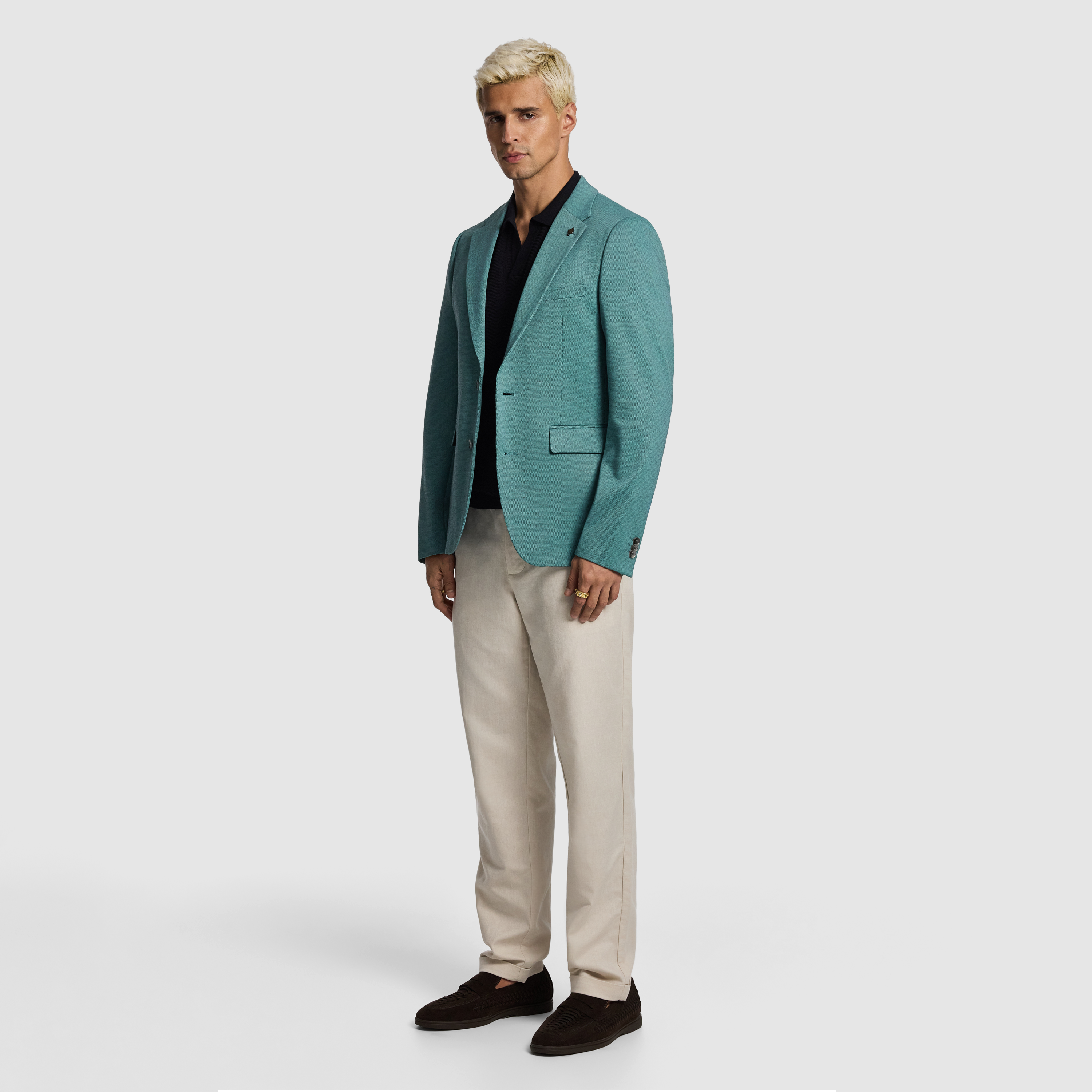 Piers Knitted Slim Fit Blazer