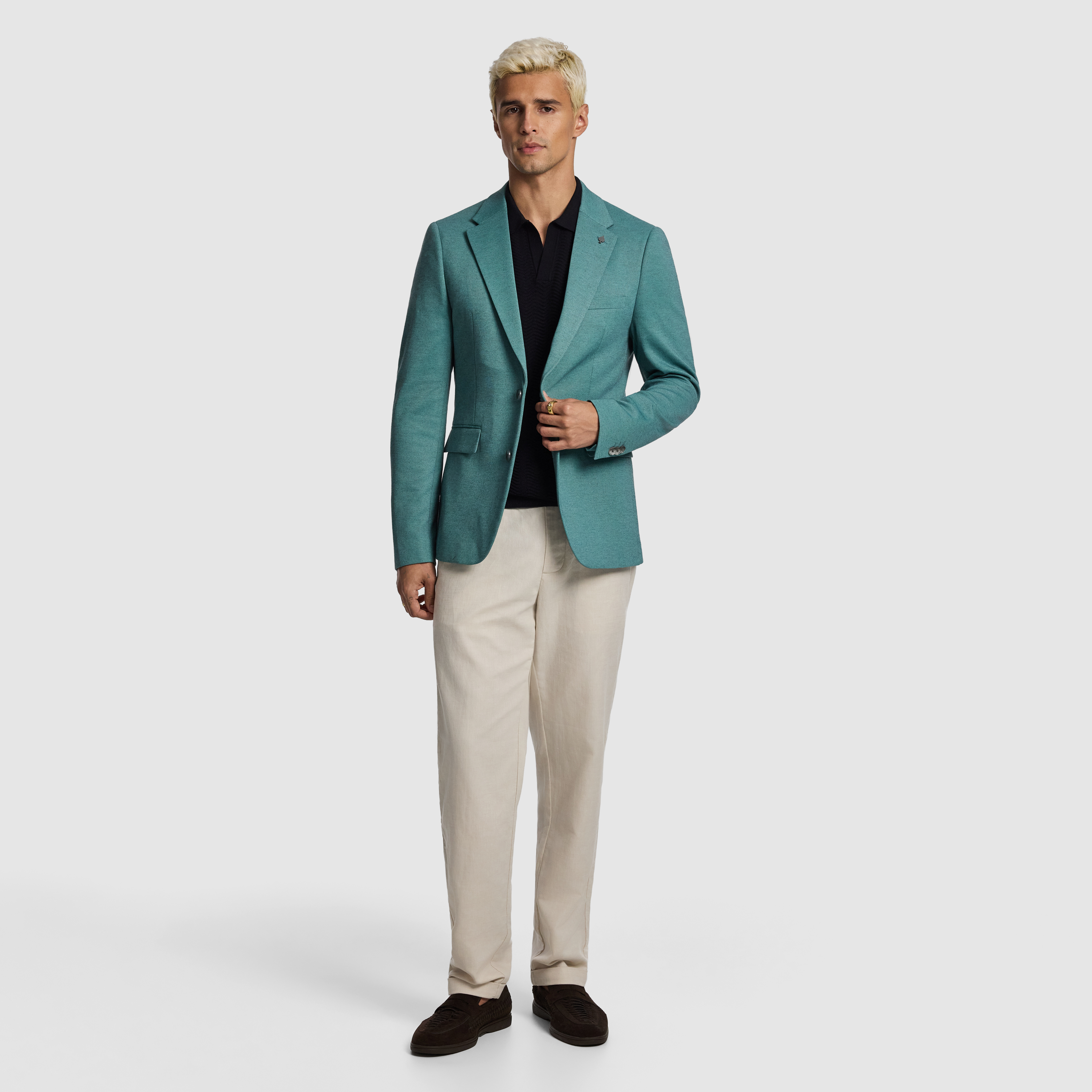 Piers Knitted Slim Fit Blazer