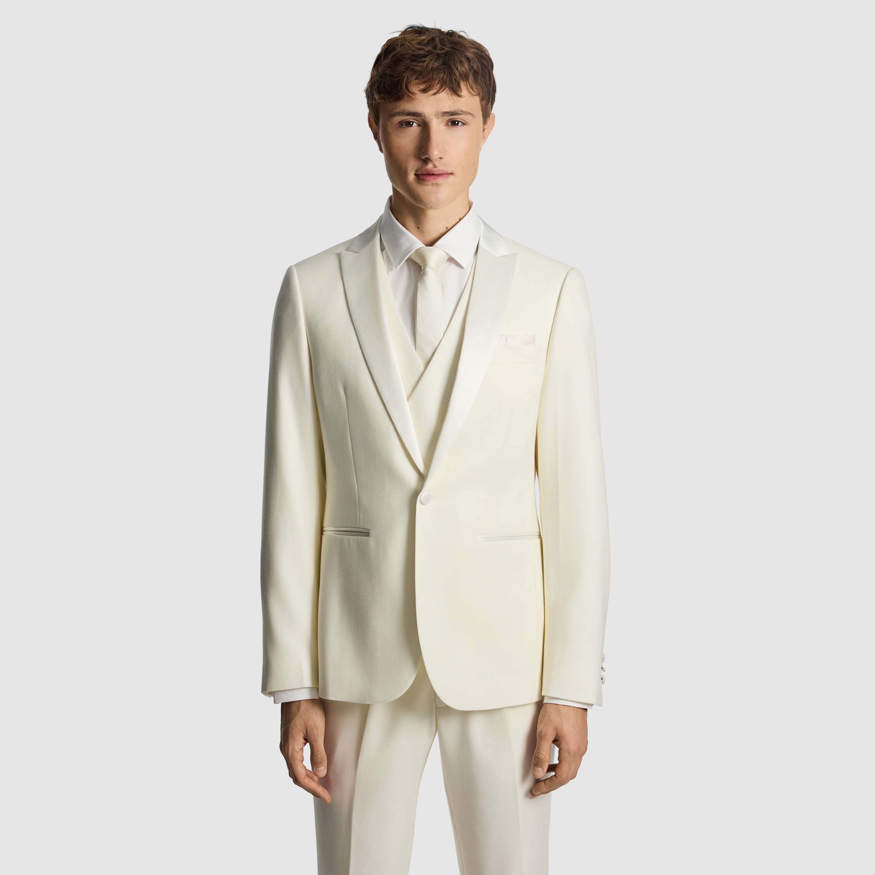 Amalfi Wool Blend Tux Blazer