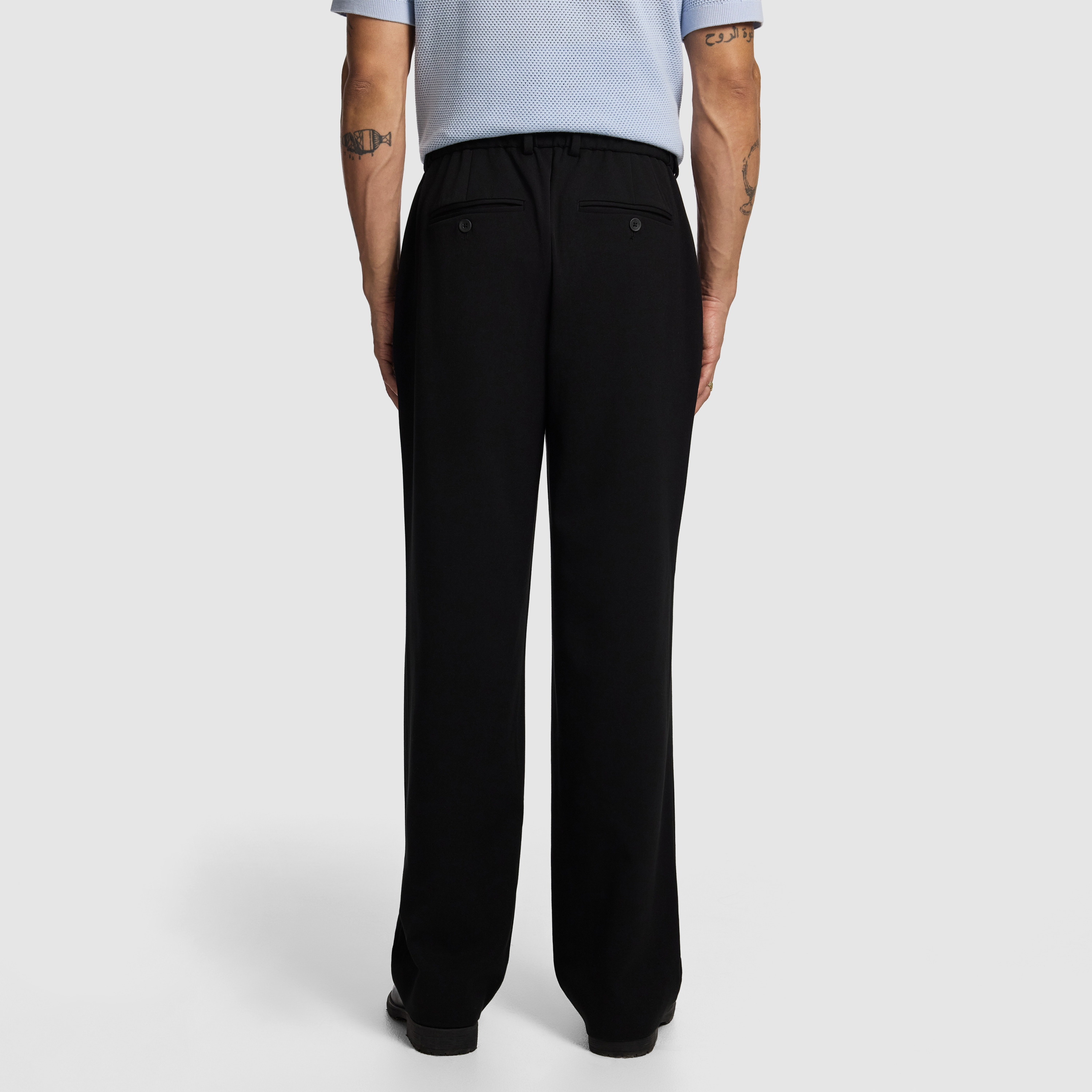 Brooks Pleated Wide Chino