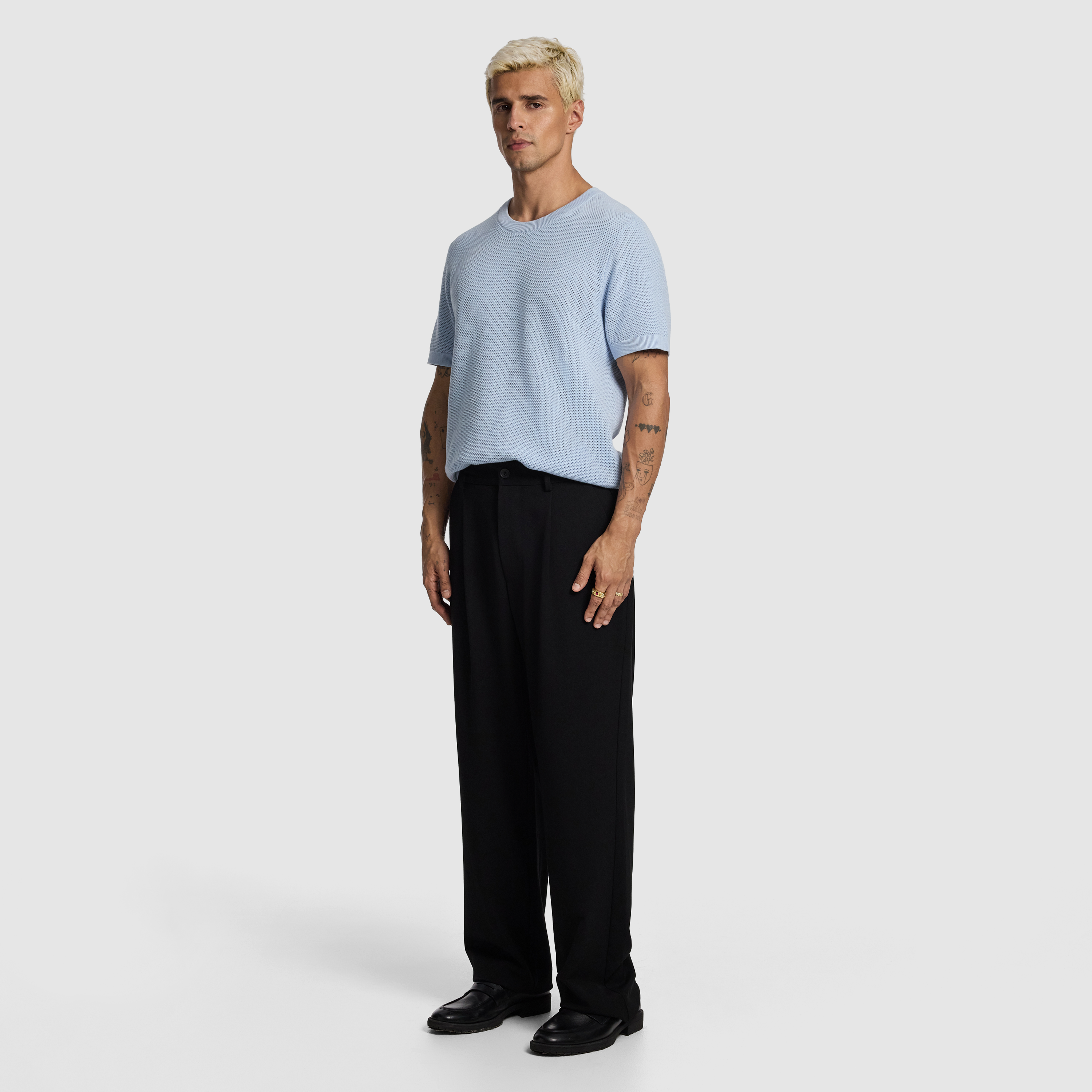 Brooks Pleated Wide Chino