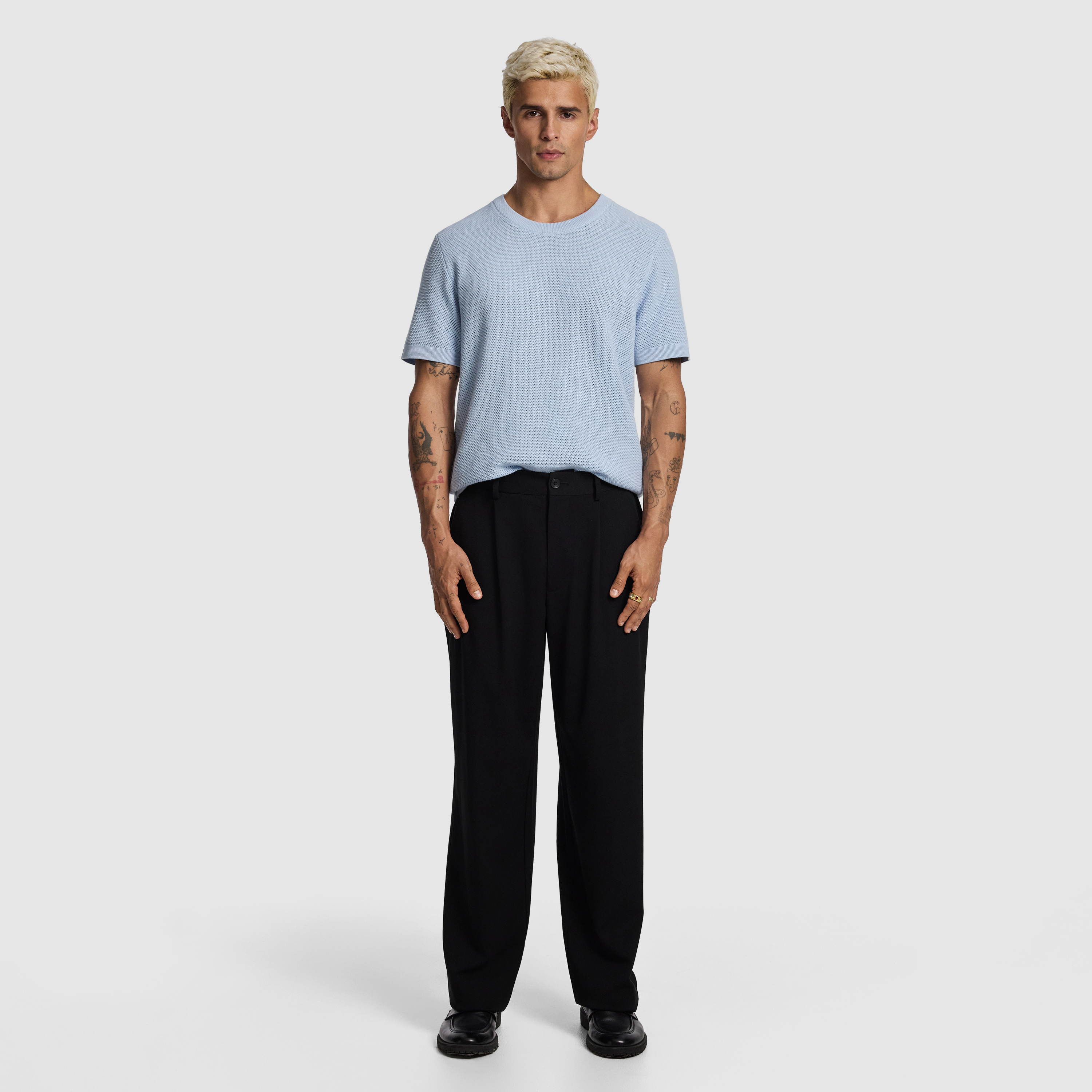 Brooks Pleated Wide Chino