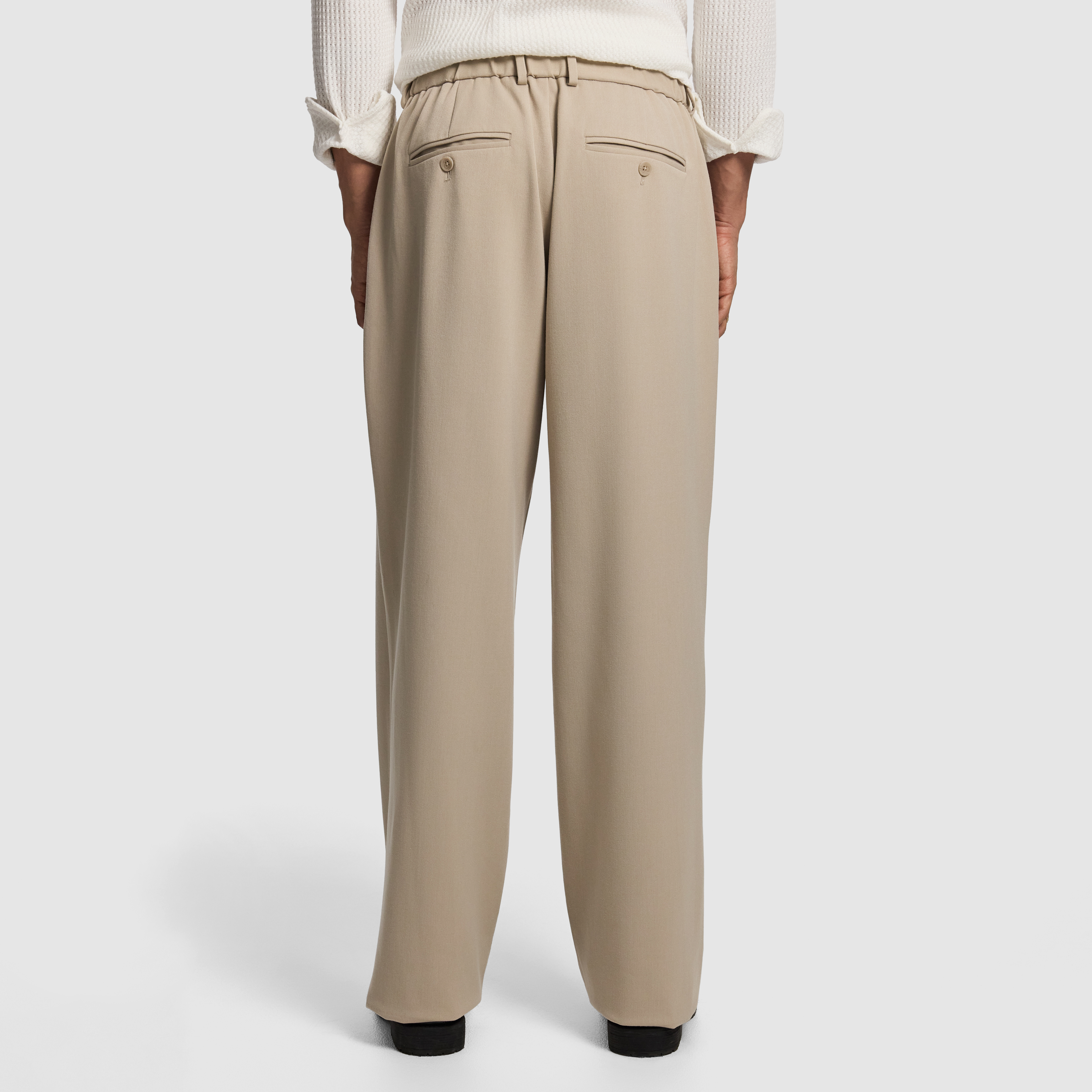 Brooks Pleated Wide Chino