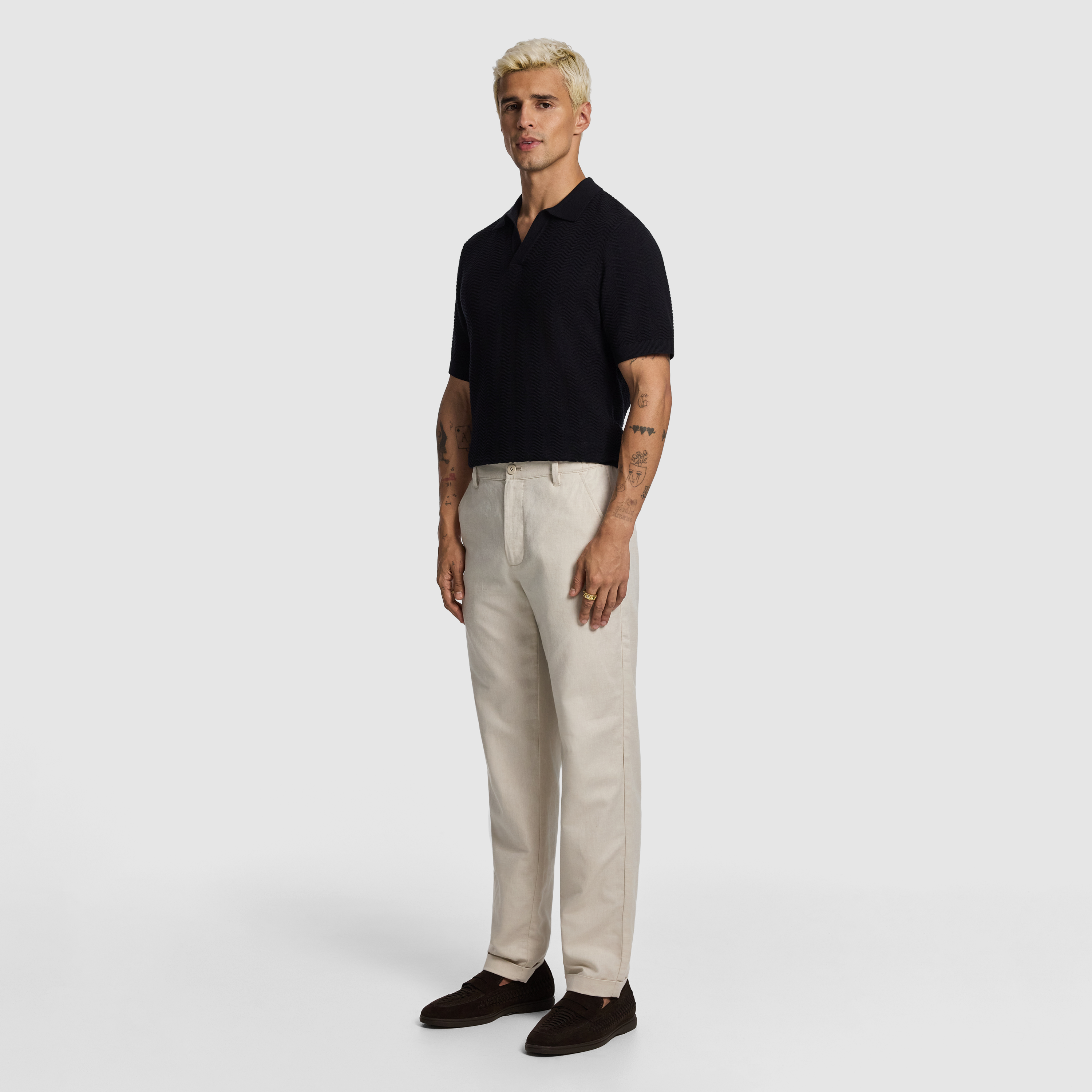 Natural Rivera Cotton Linen Chino