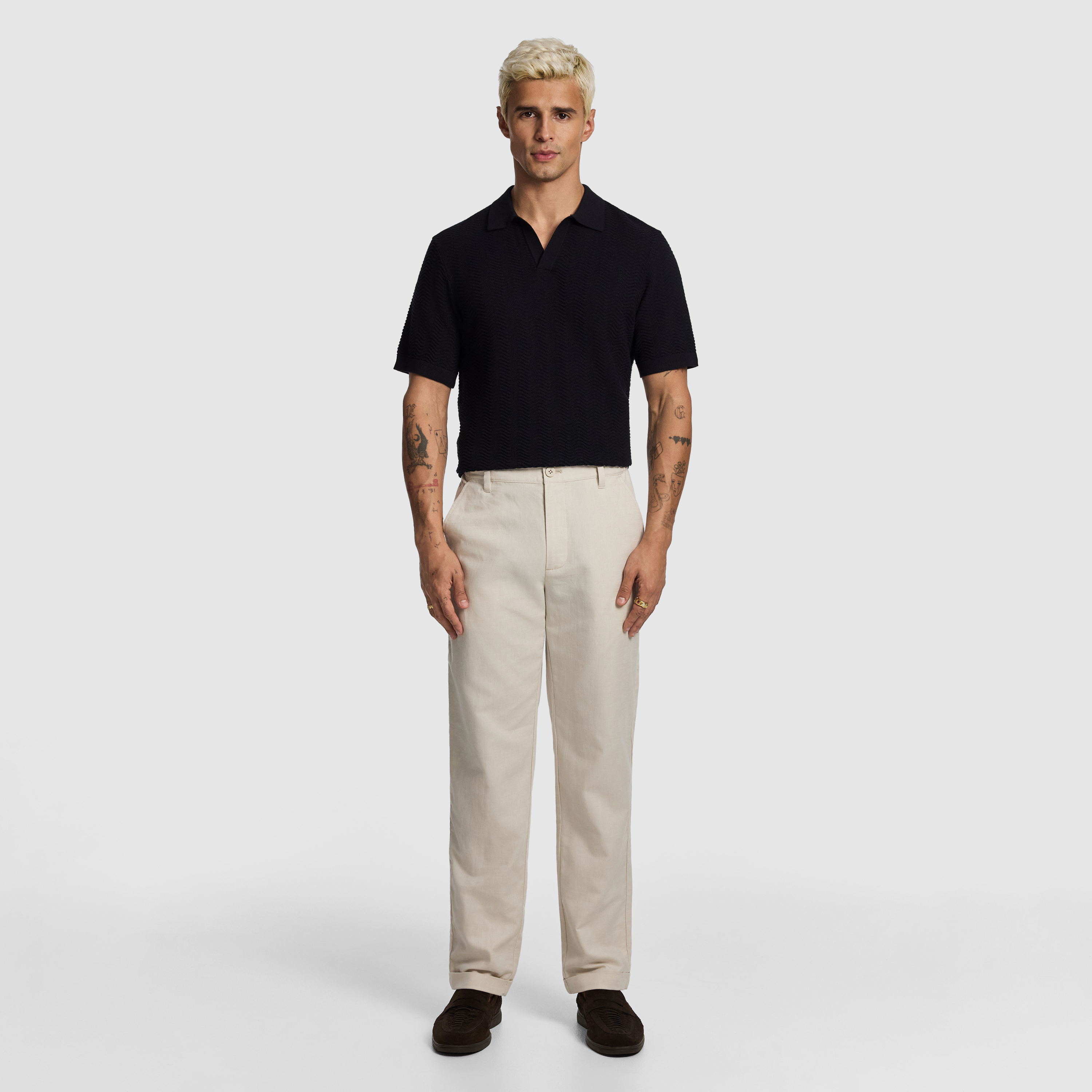 Natural Rivera Cotton Linen Chino