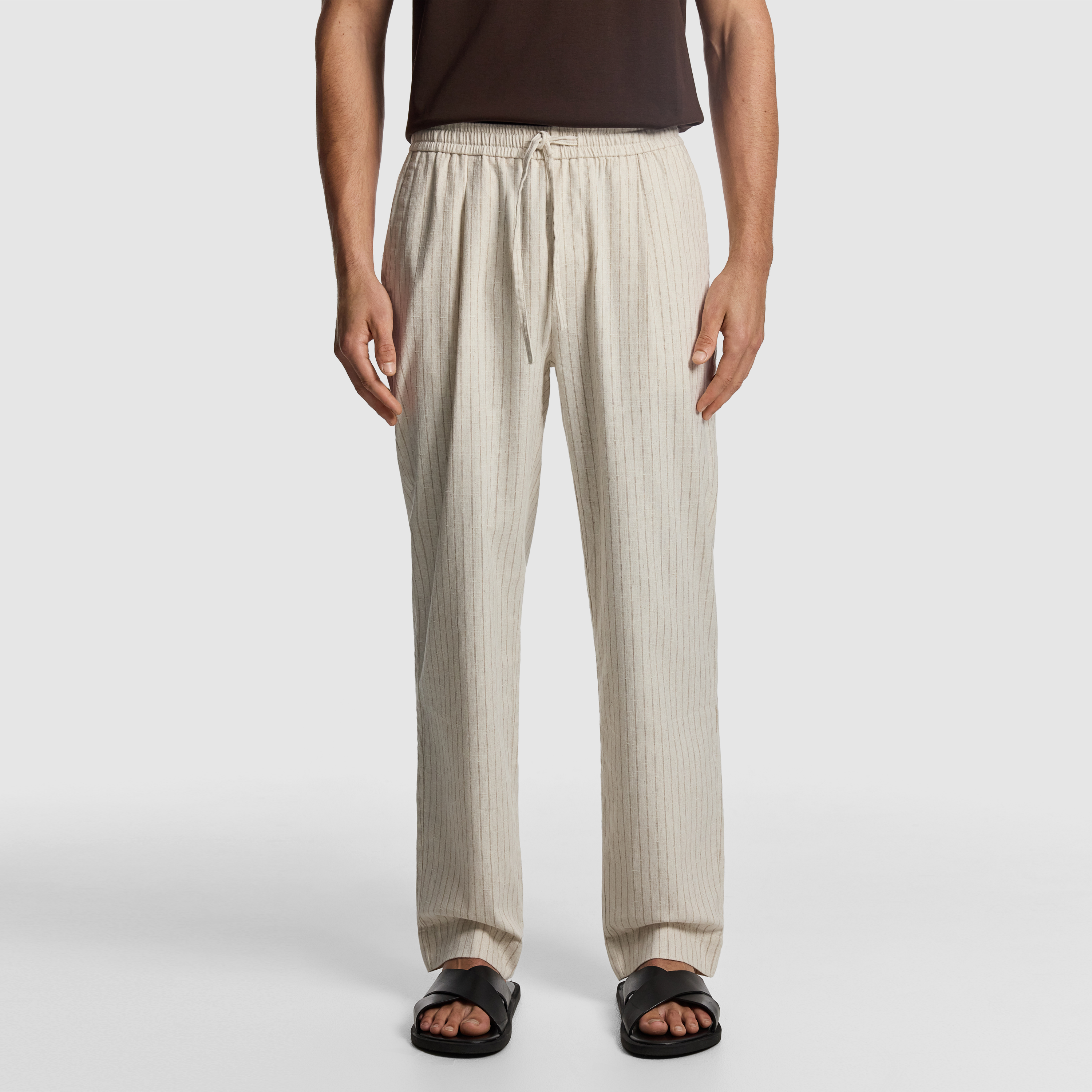 Don Pinstripe Cotton Blend Chino
