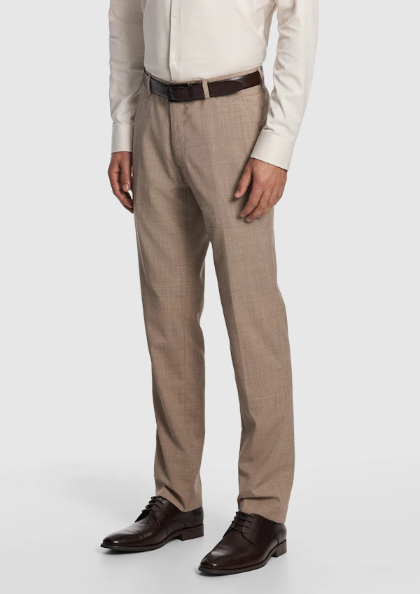 Cash Wool Blend Slim Dress Pant