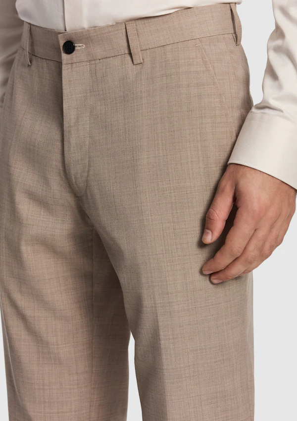 Cash Wool Blend Slim Dress Pant