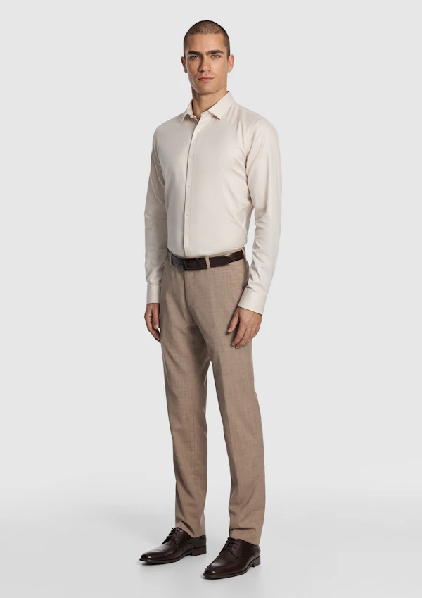 Cash Wool Blend Slim Dress Pant