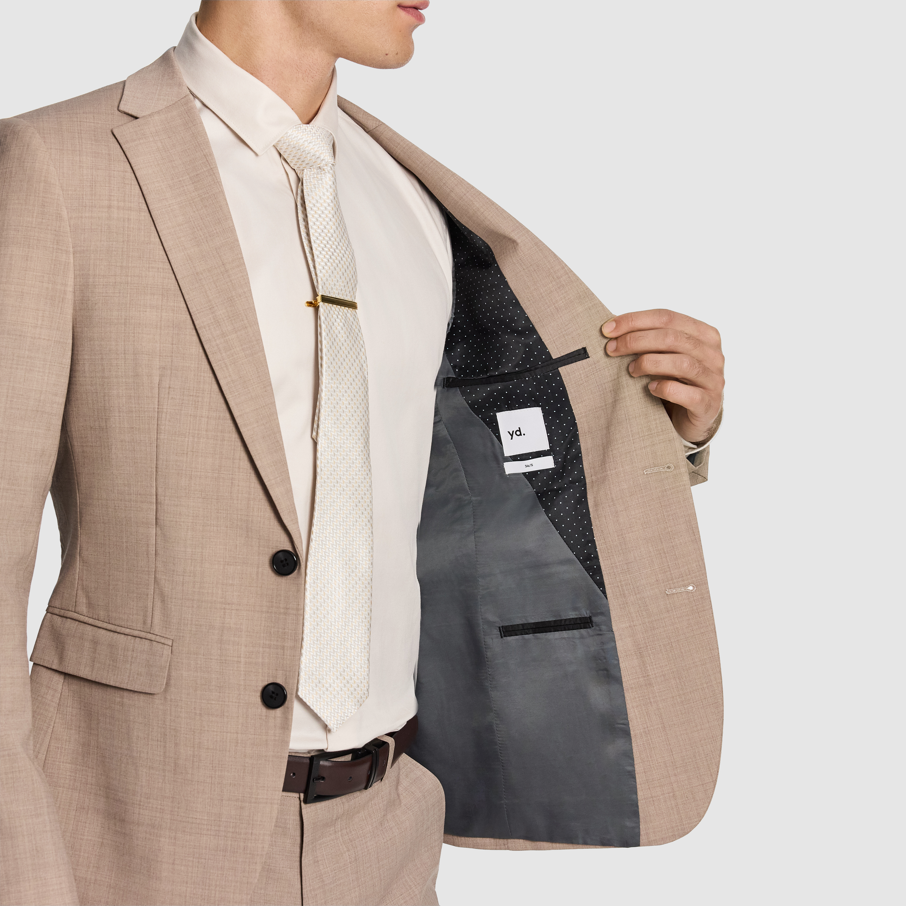  CASH WOOL BLEND SLIM SUIT