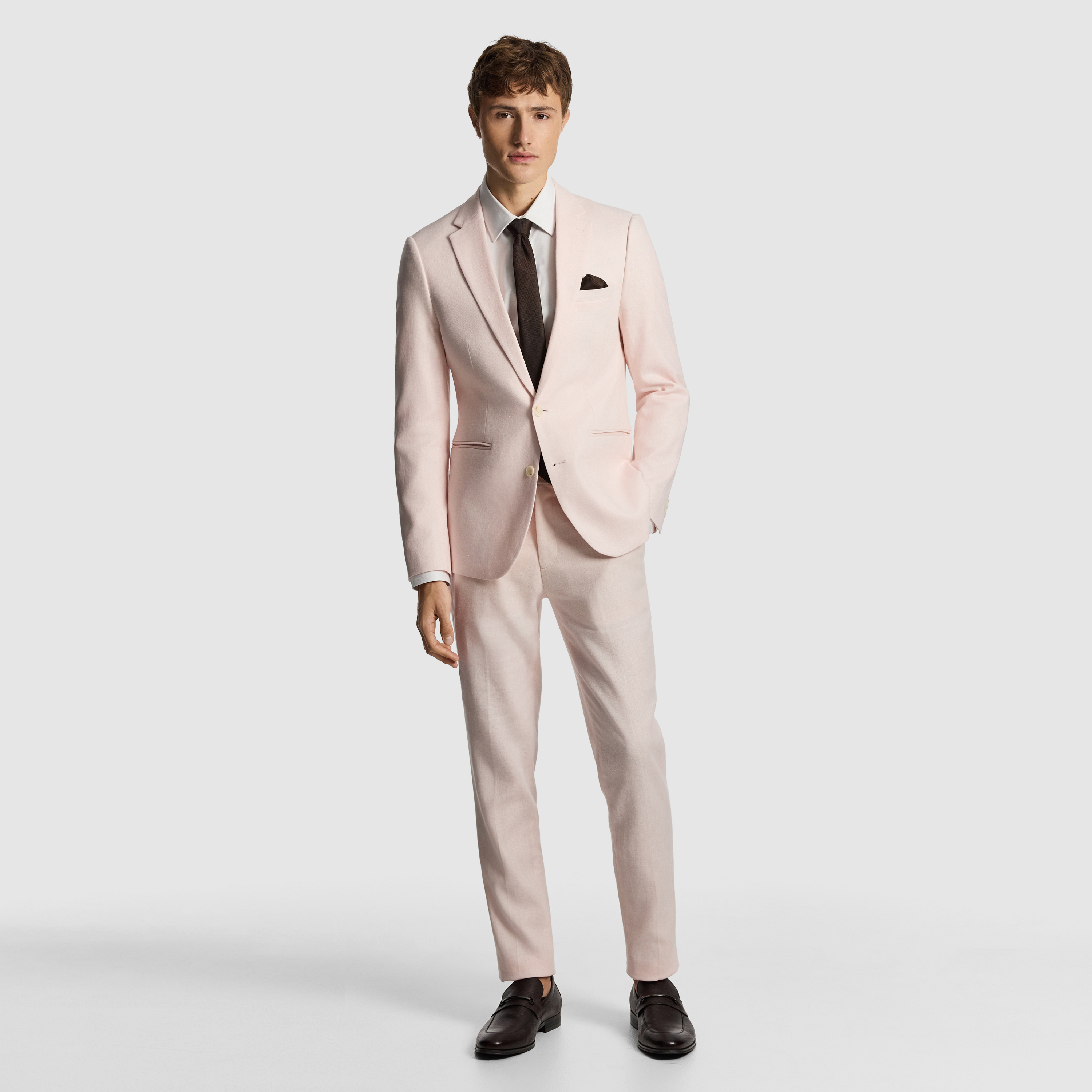 Pink Flynn Slim Taper Dress Pant