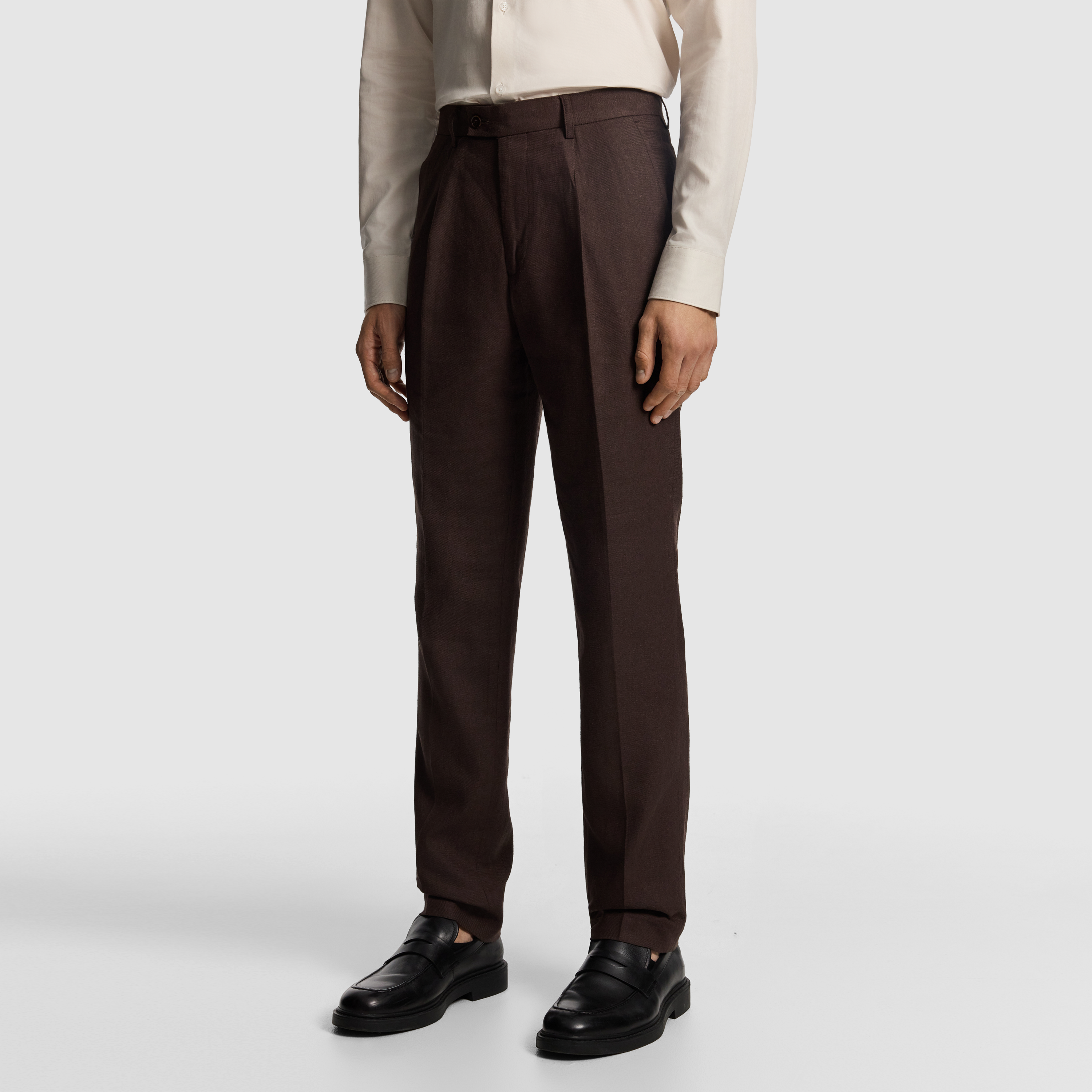 Chocolate Santos Slim Dress Pant