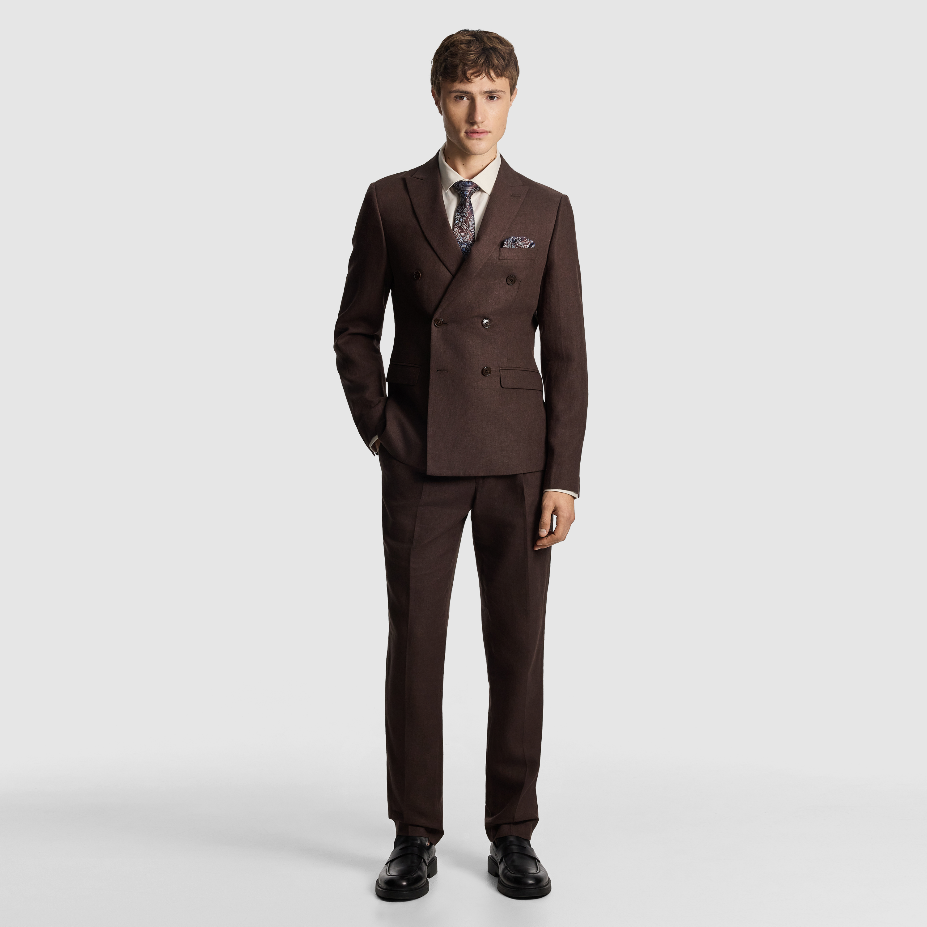 Chocolate Santos Slim Dress Pant