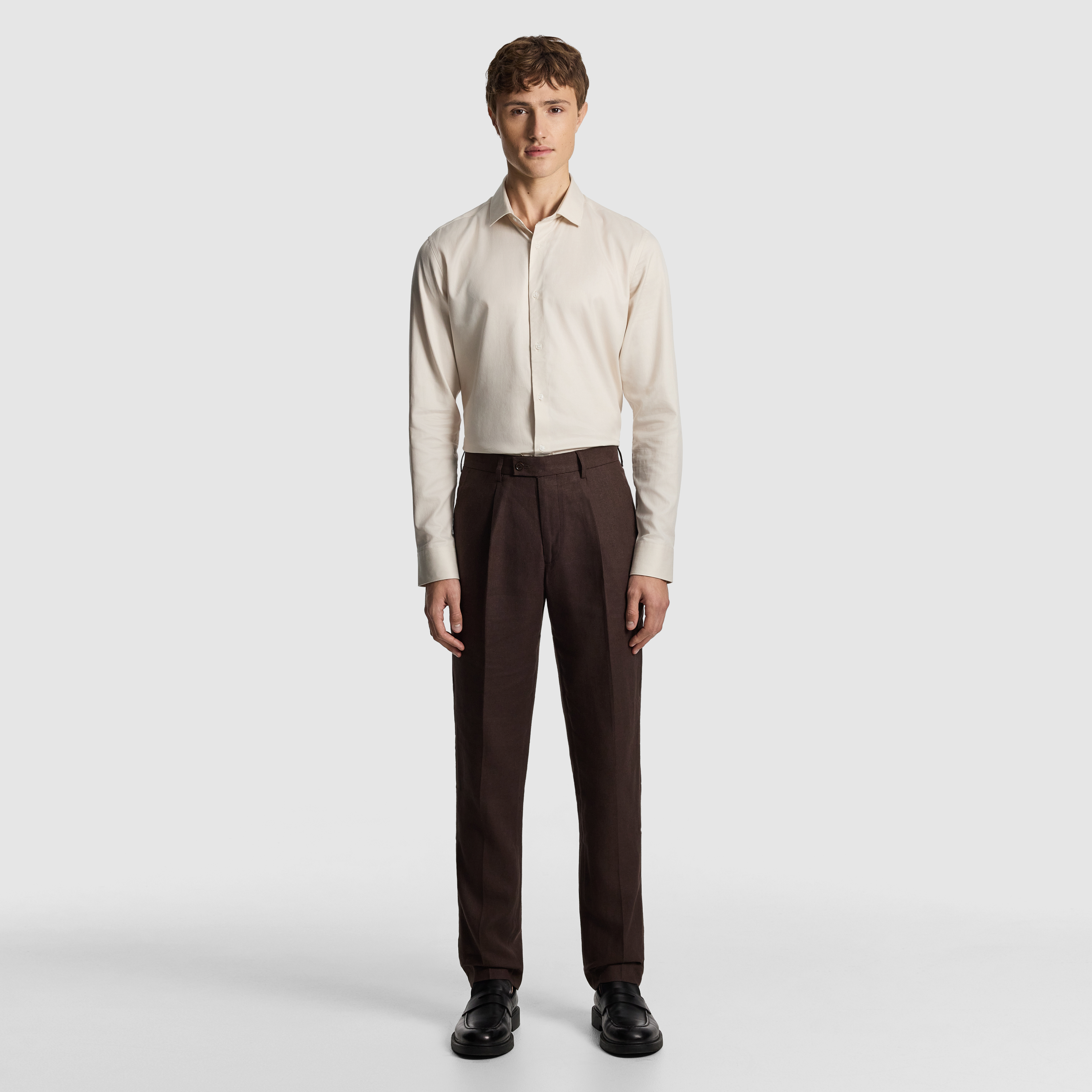 Chocolate Santos Slim Dress Pant