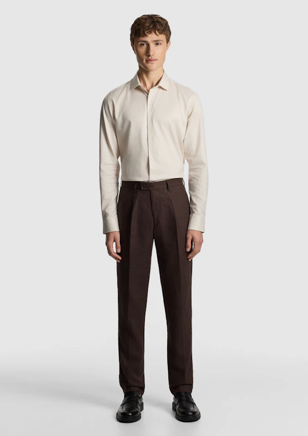 Chocolate Santos Slim Dress Pant