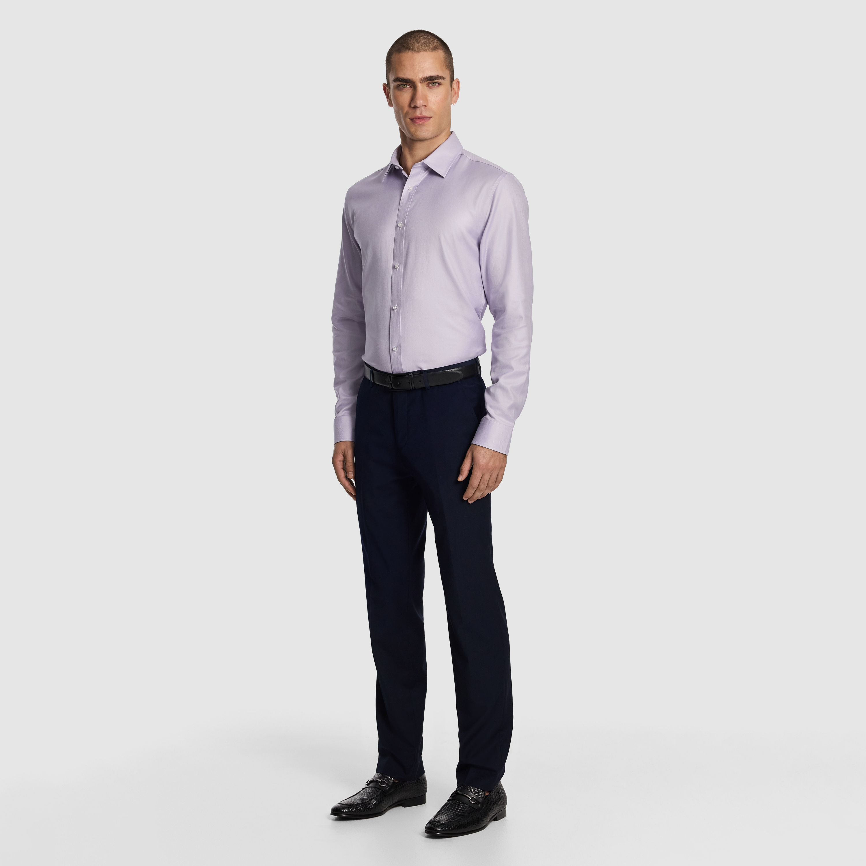 Navy Atlas Slim Dress Pant